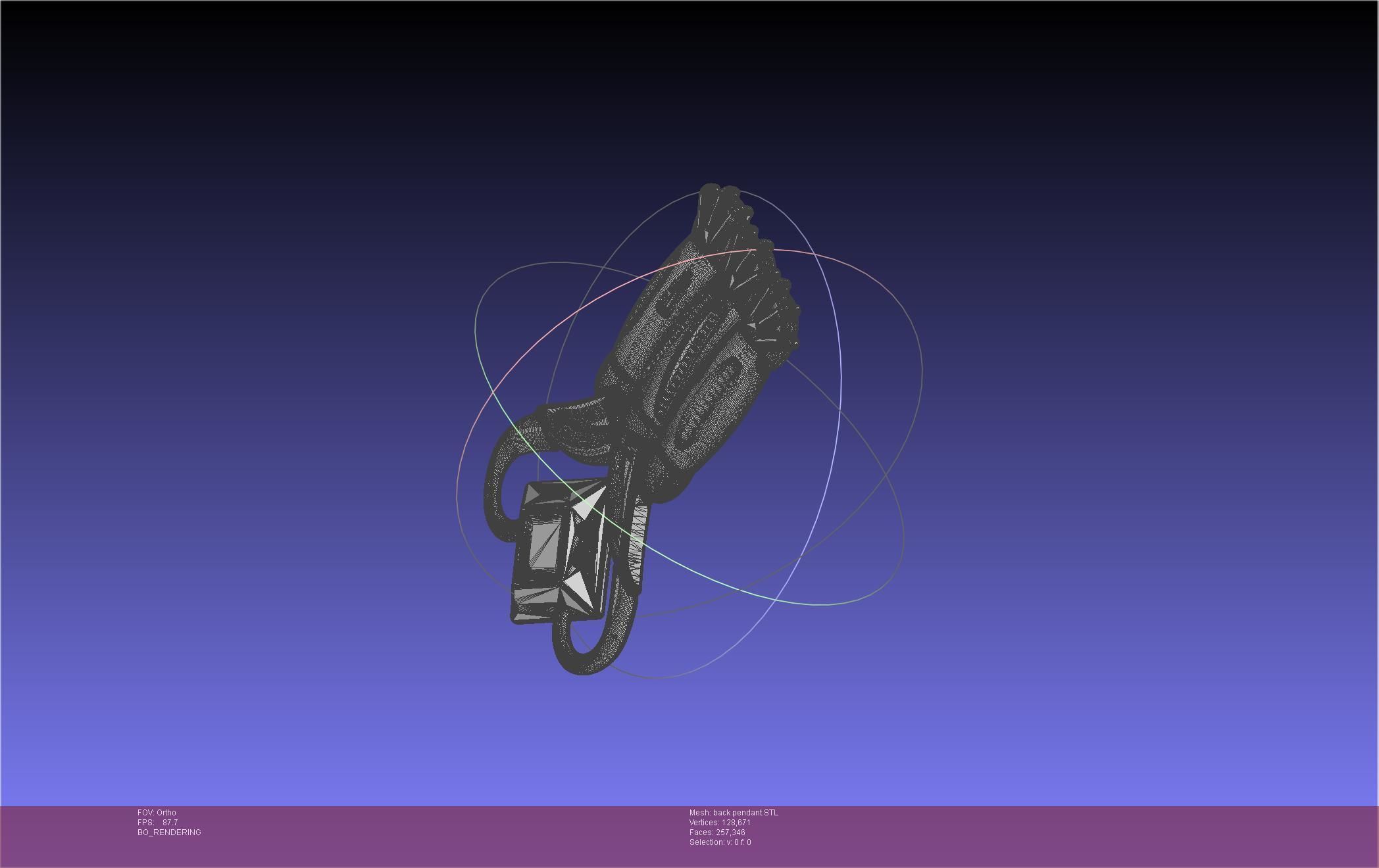 Final Fantasy XIV Dancer Back Pendant Printable Model 3D print model_74