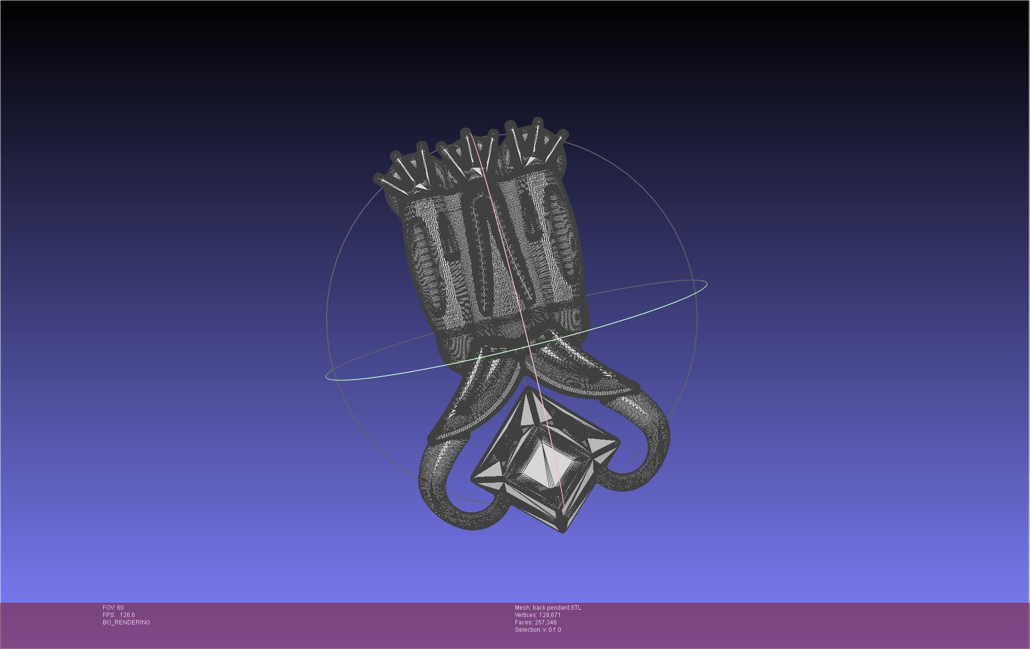 Final Fantasy XIV Dancer Back Pendant Printable Model 3D print model_57