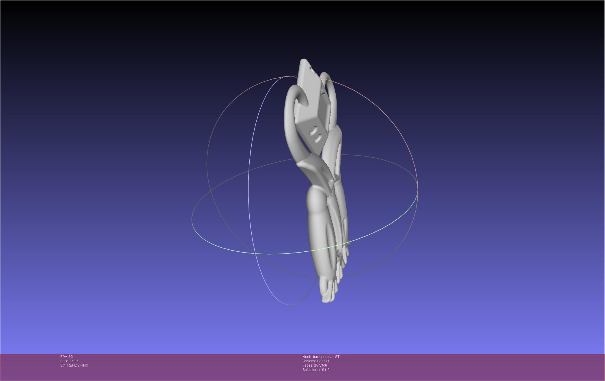 Final Fantasy XIV Dancer Back Pendant Printable Model 3D print model_18