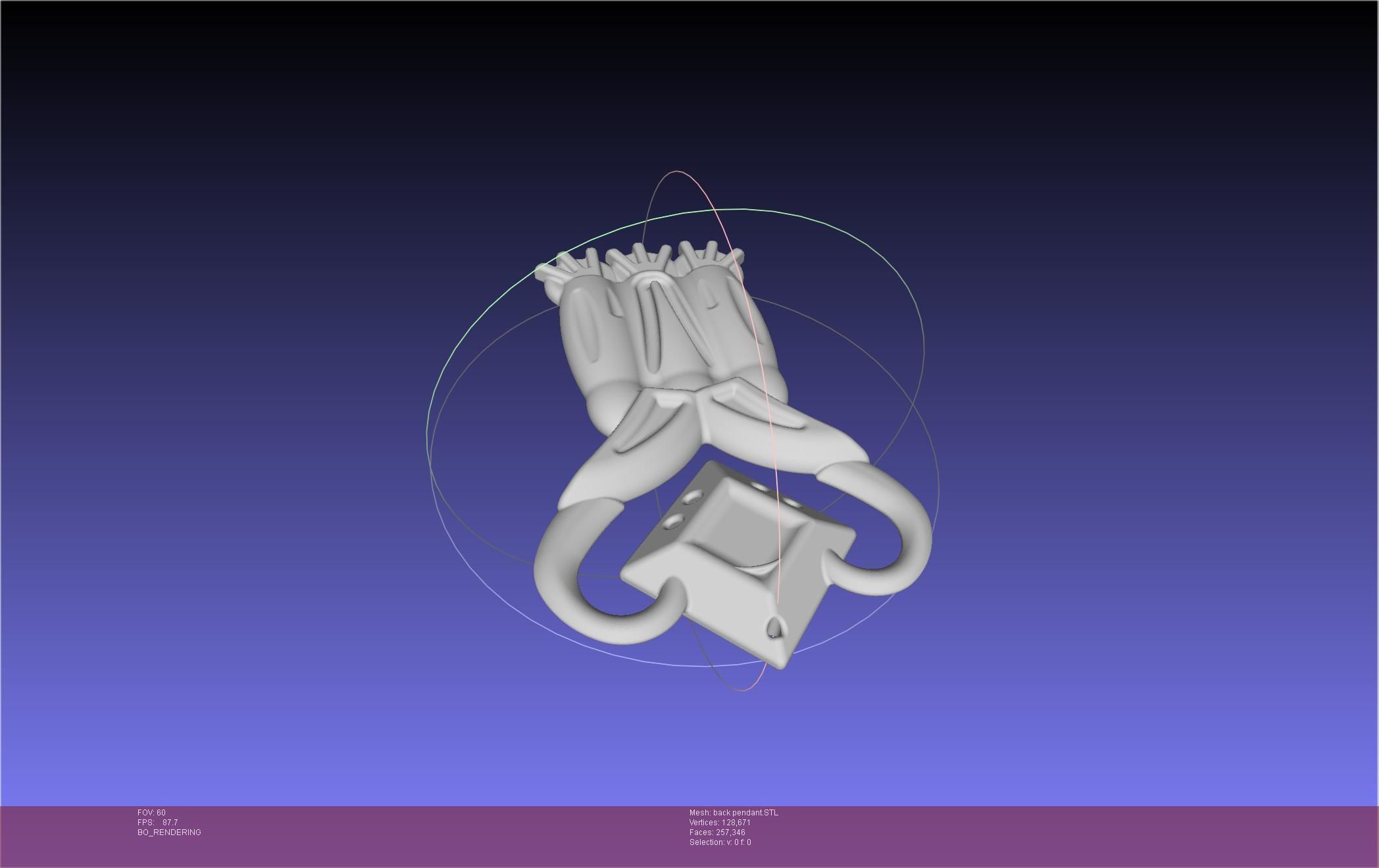 Final Fantasy XIV Dancer Back Pendant Printable Model 3D print model_14