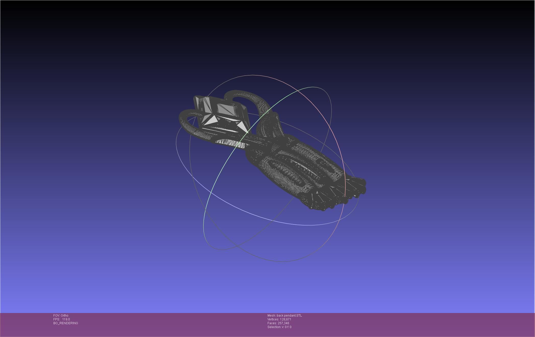 Final Fantasy XIV Dancer Back Pendant Printable Model 3D print model_69