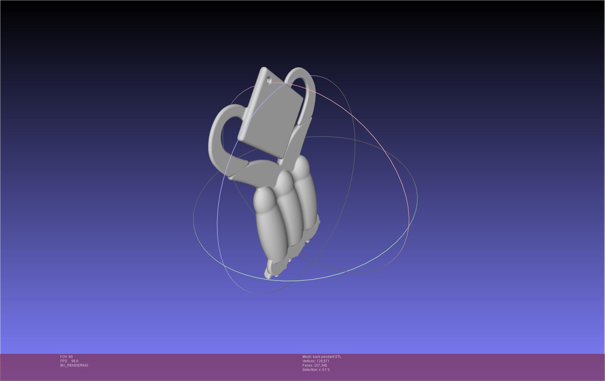 Final Fantasy XIV Dancer Back Pendant Printable Model 3D print model_21