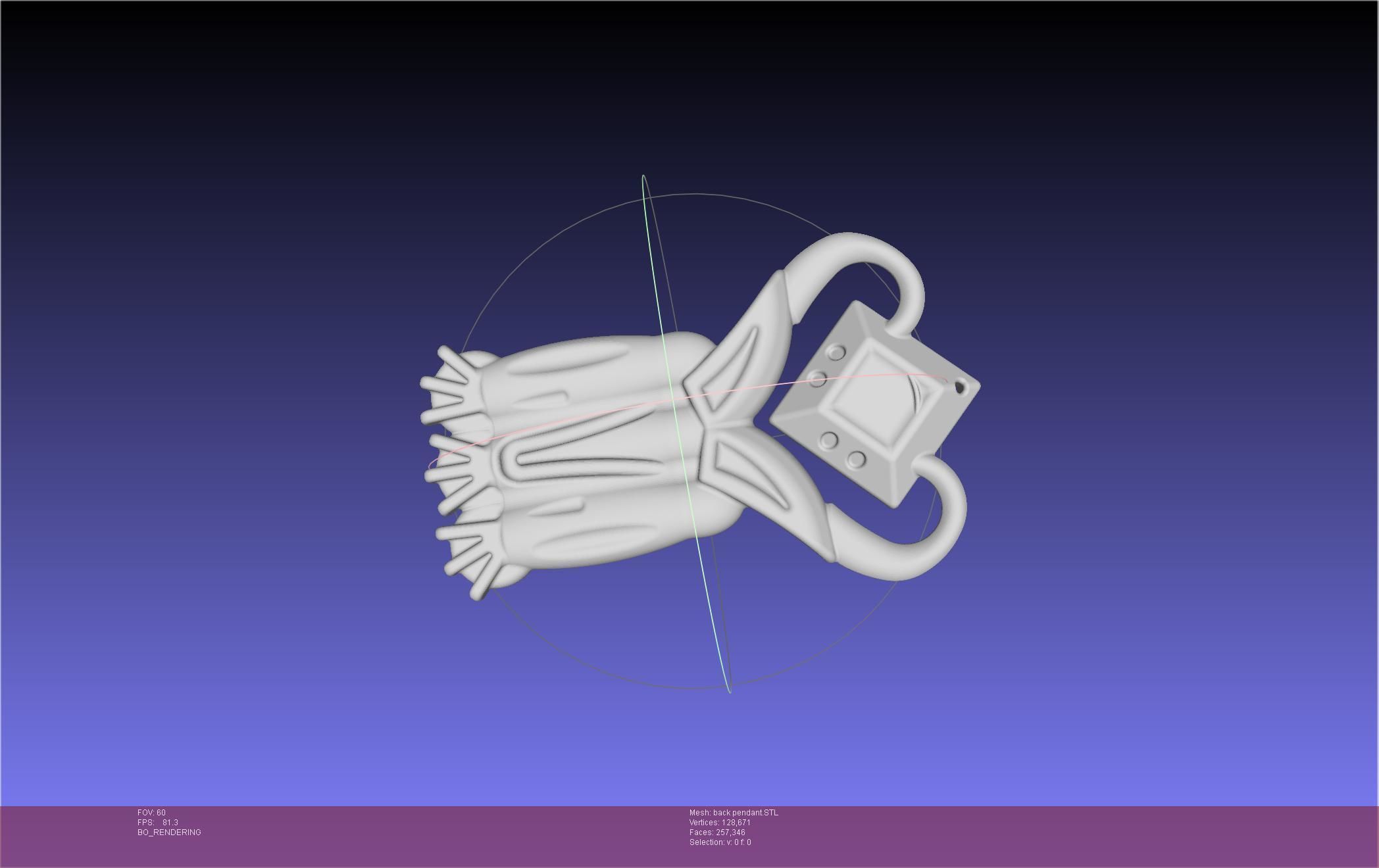 Final Fantasy XIV Dancer Back Pendant Printable Model 3D print model_16