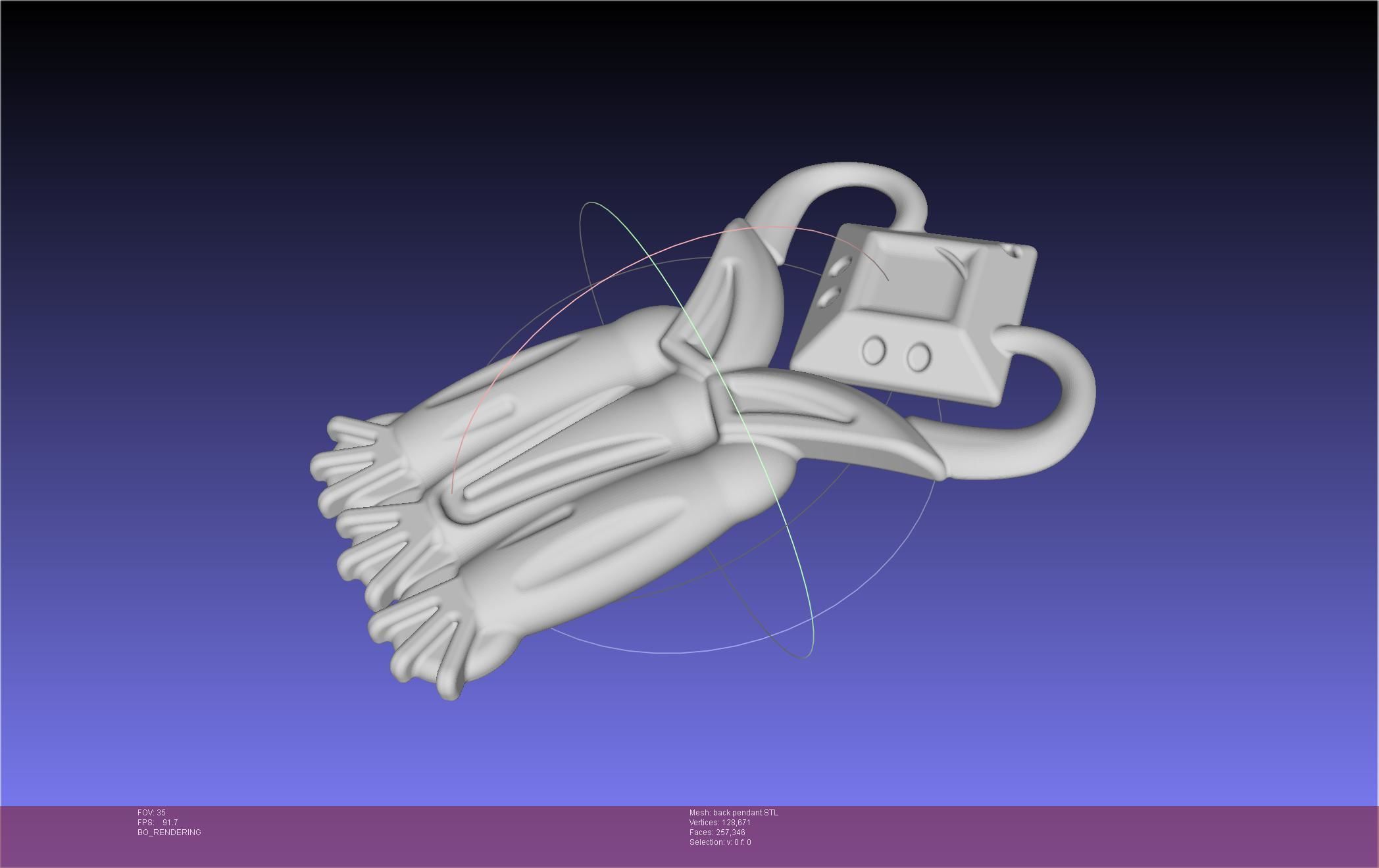 Final Fantasy XIV Dancer Back Pendant Printable Model 3D print model_84