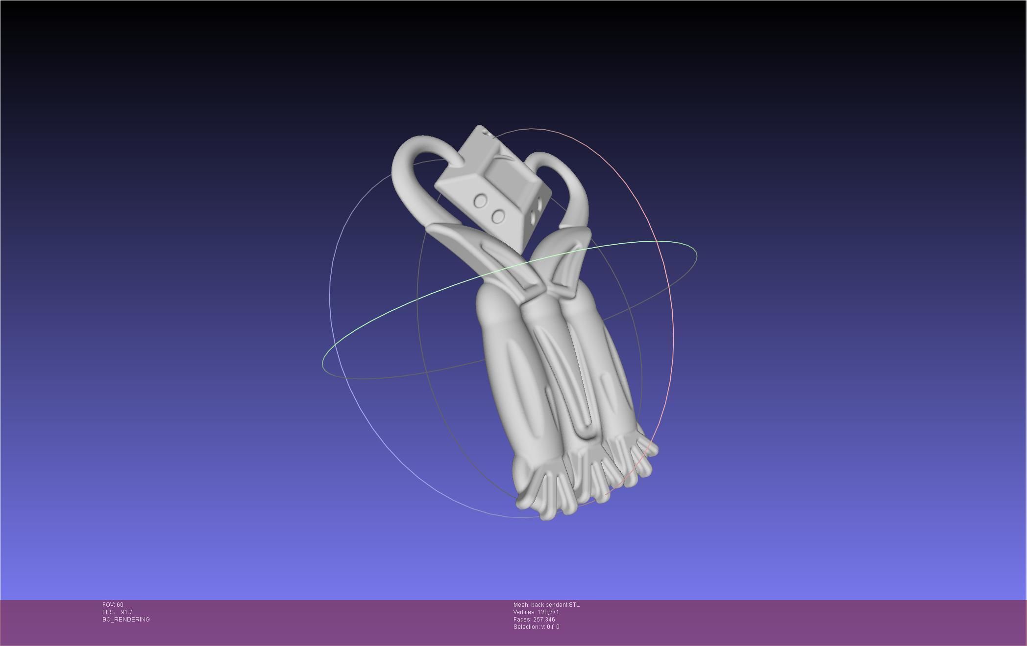 Final Fantasy XIV Dancer Back Pendant Printable Model 3D print model_47