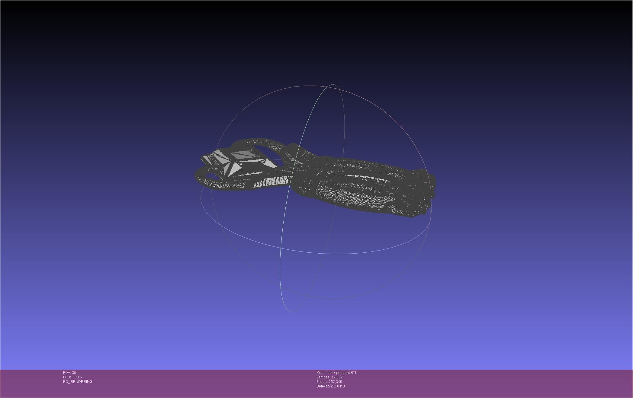 Final Fantasy XIV Dancer Back Pendant Printable Model 3D print model_76