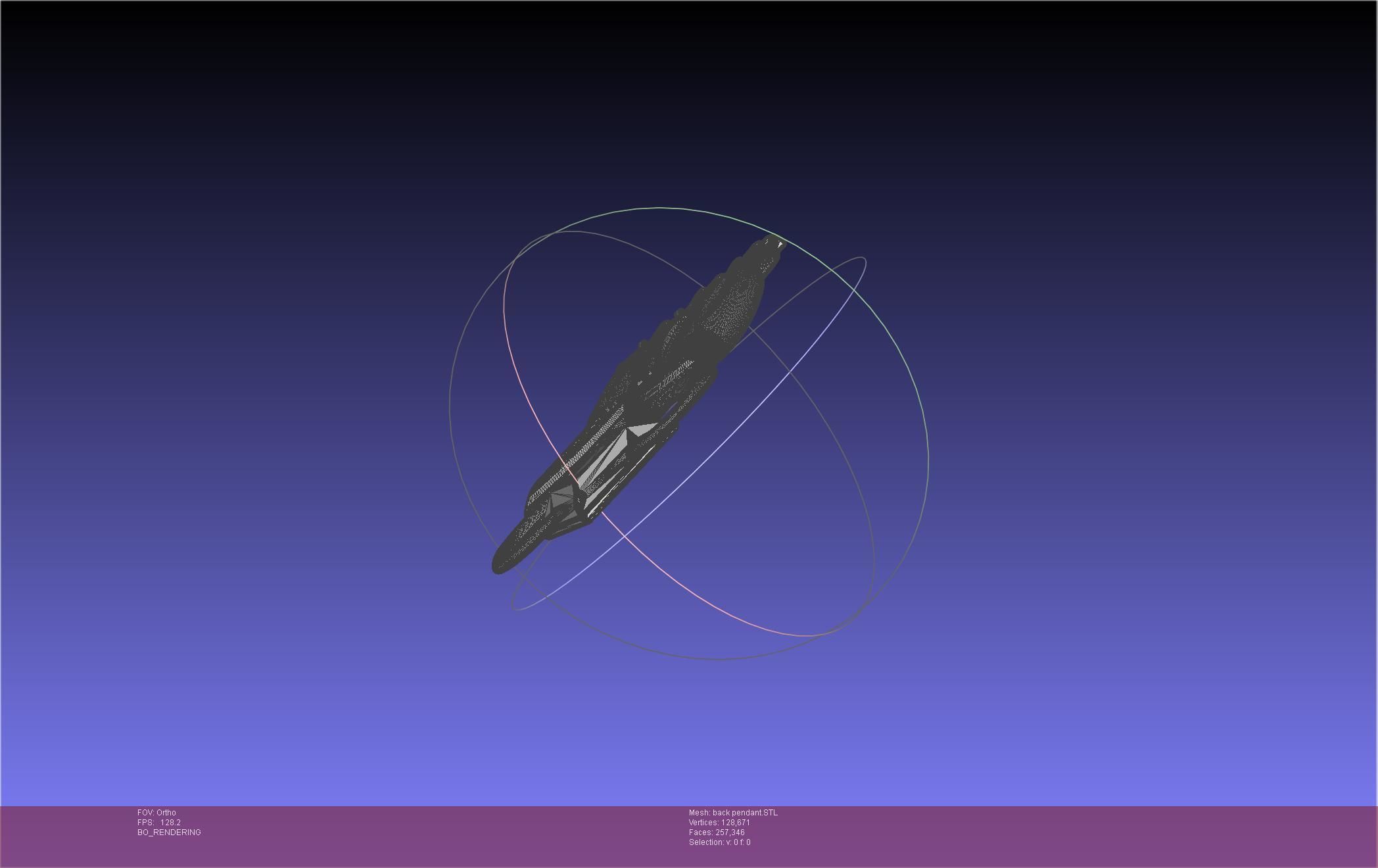 Final Fantasy XIV Dancer Back Pendant Printable Model 3D print model_71