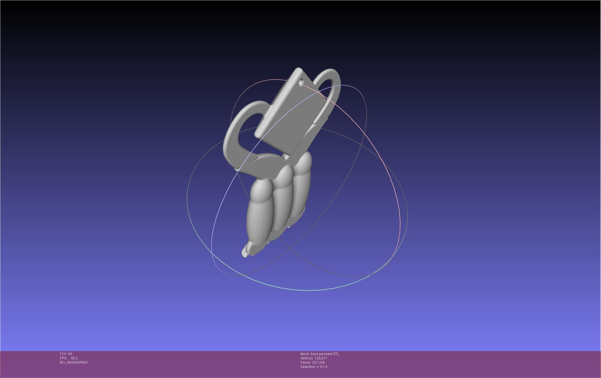 Final Fantasy XIV Dancer Back Pendant Printable Model 3D print model_27