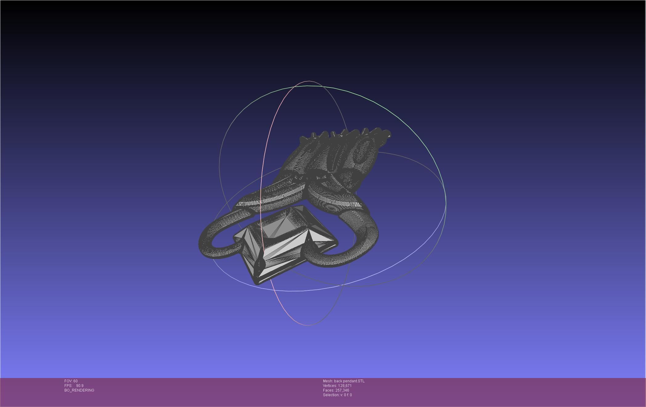 Final Fantasy XIV Dancer Back Pendant Printable Model 3D print model_56