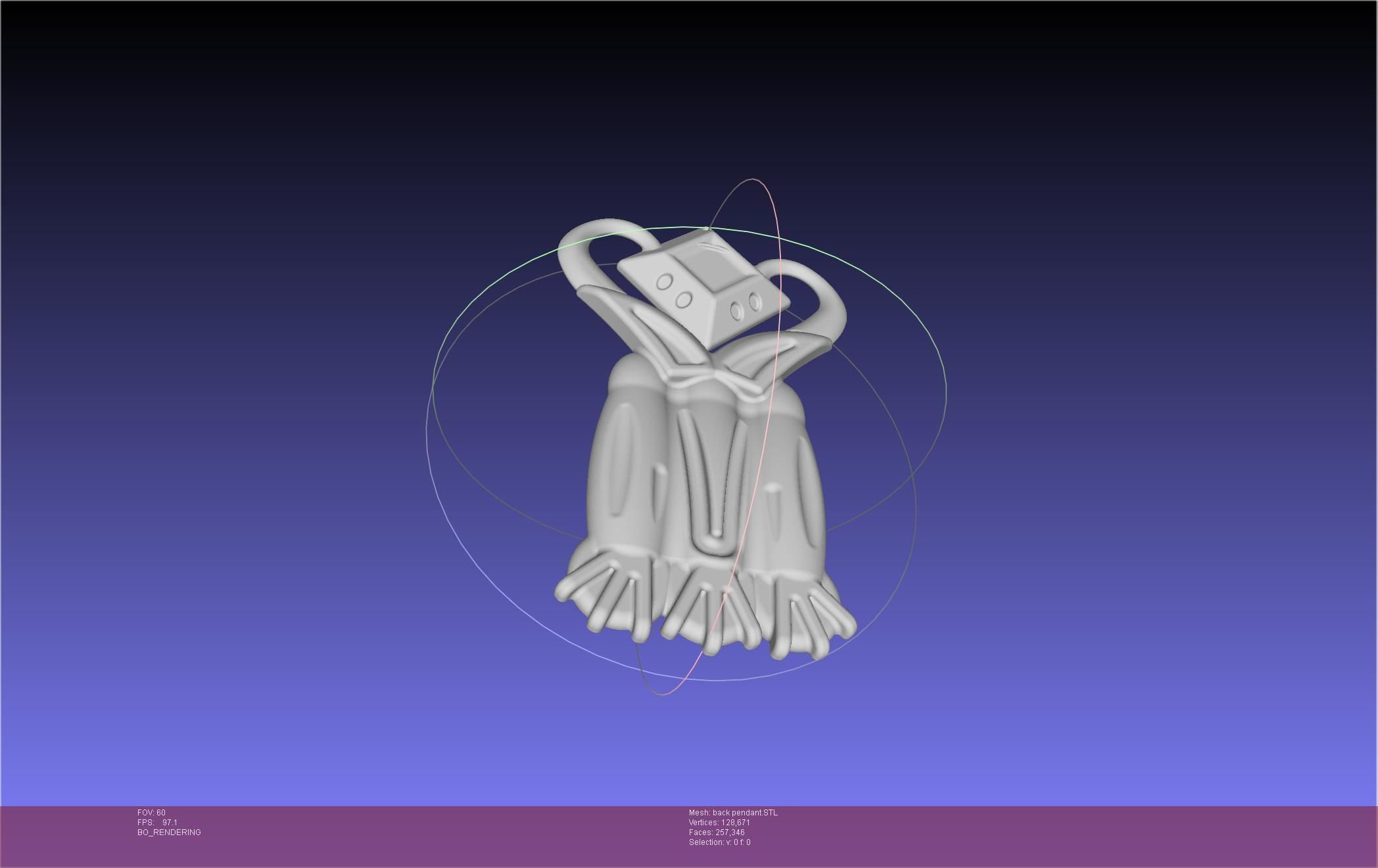 Final Fantasy XIV Dancer Back Pendant Printable Model 3D print model_10