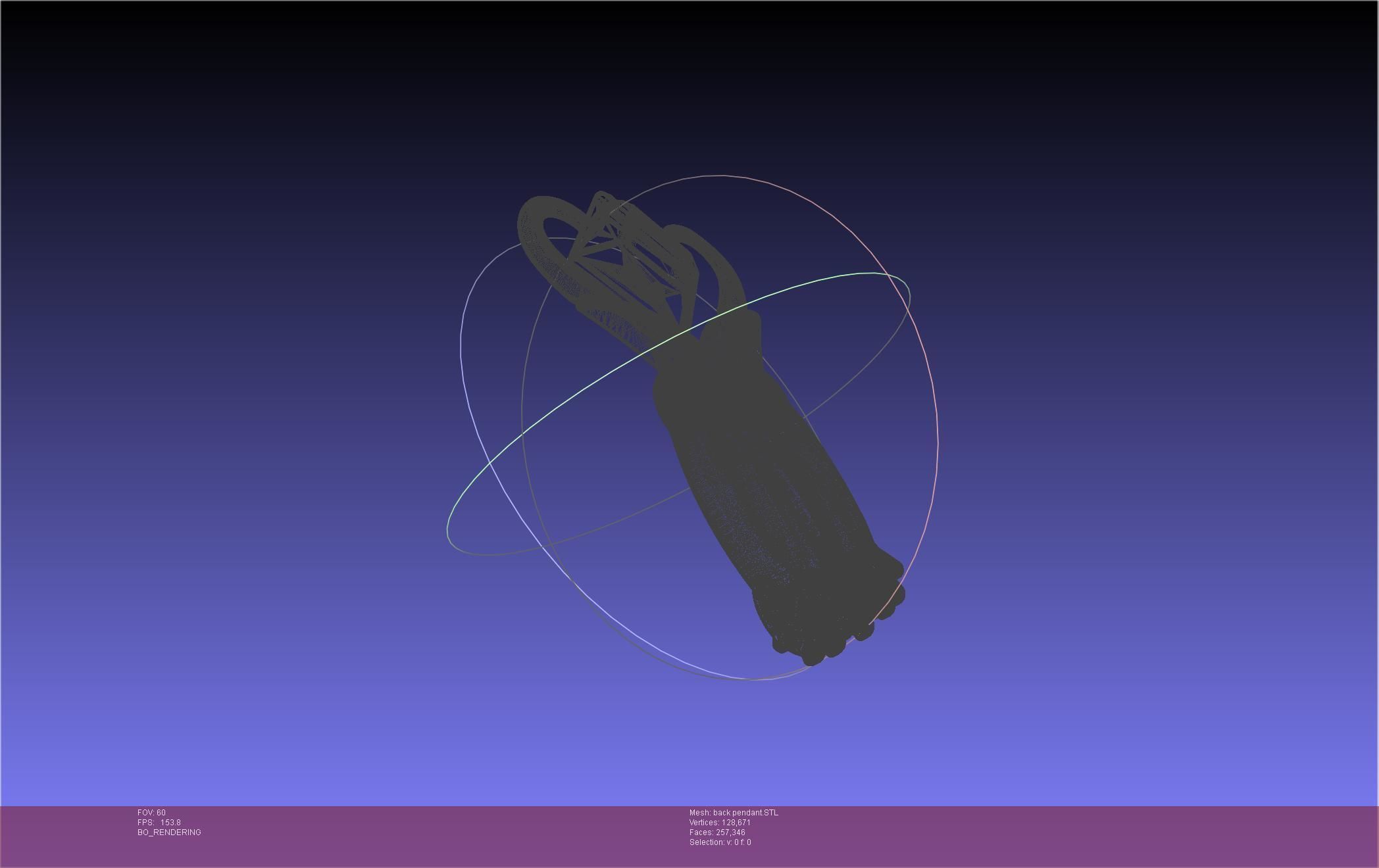 Final Fantasy XIV Dancer Back Pendant Printable Model 3D print model_65