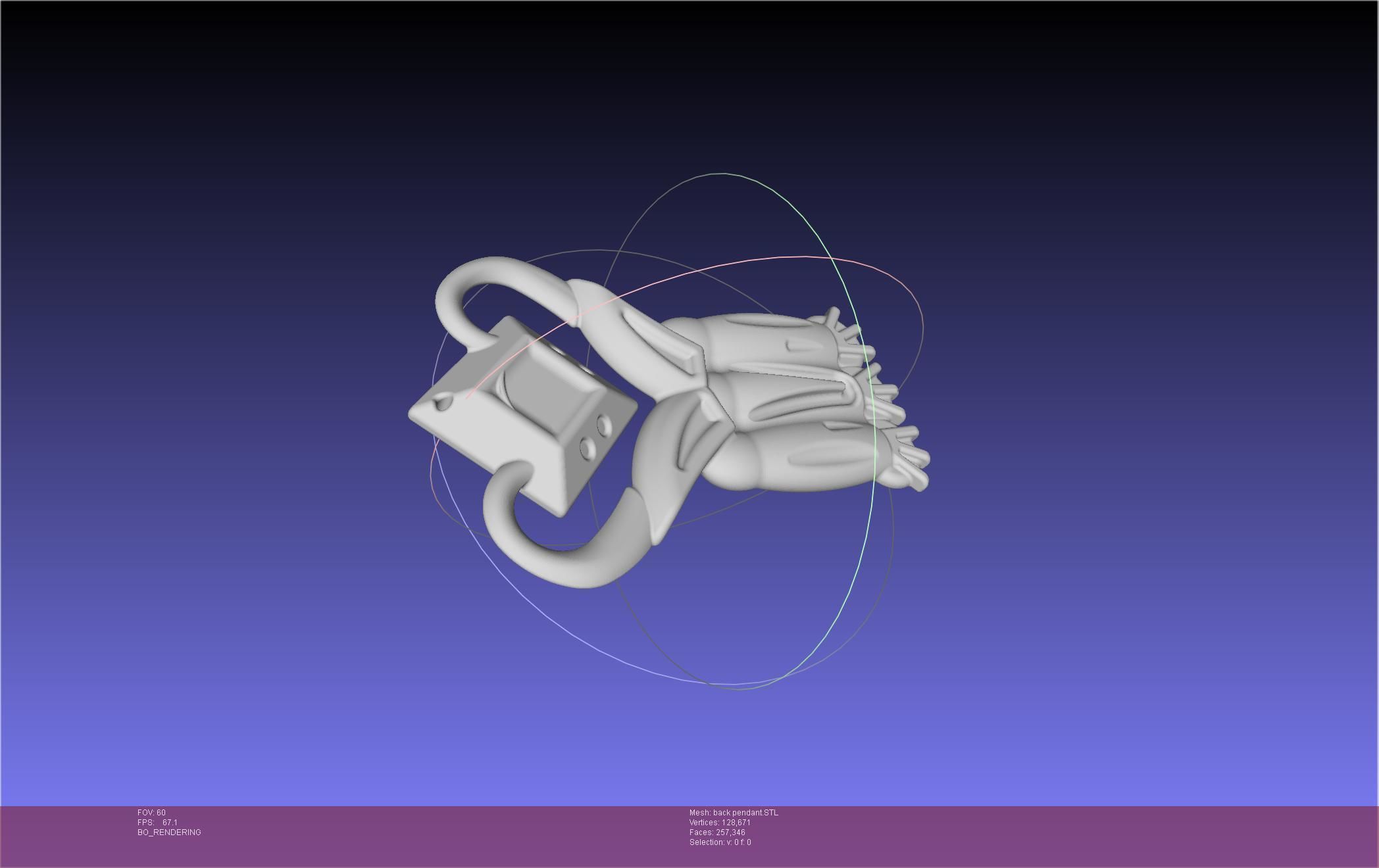 Final Fantasy XIV Dancer Back Pendant Printable Model 3D print model_12