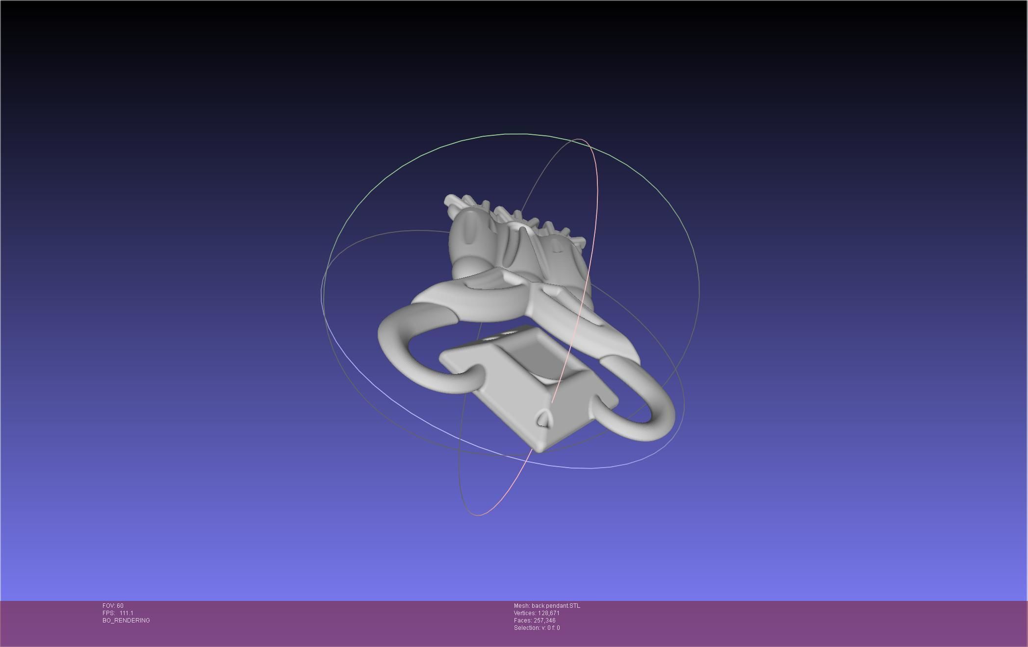 Final Fantasy XIV Dancer Back Pendant Printable Model 3D print model_43