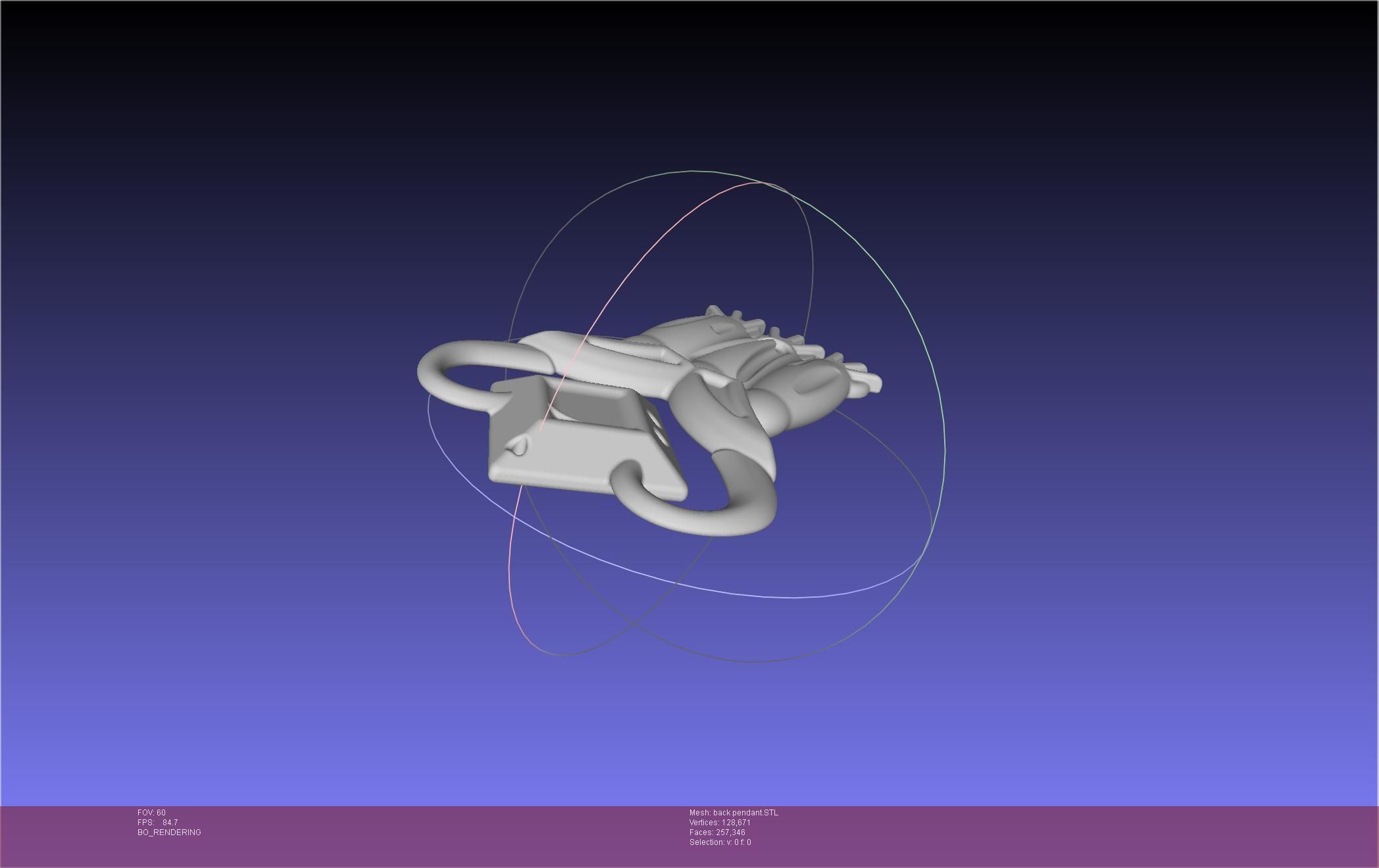 Final Fantasy XIV Dancer Back Pendant Printable Model 3D print model_6