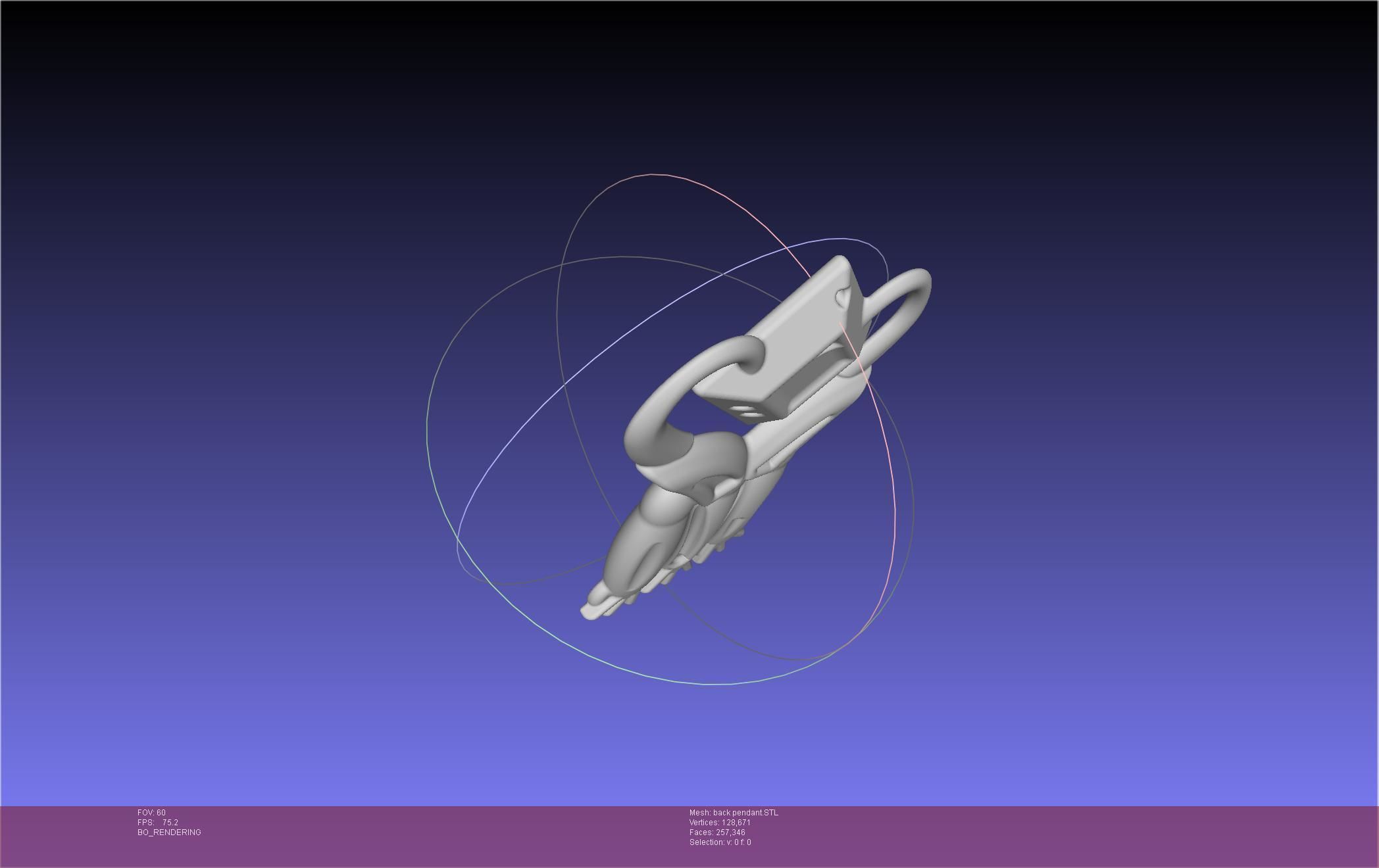 Final Fantasy XIV Dancer Back Pendant Printable Model 3D print model_24