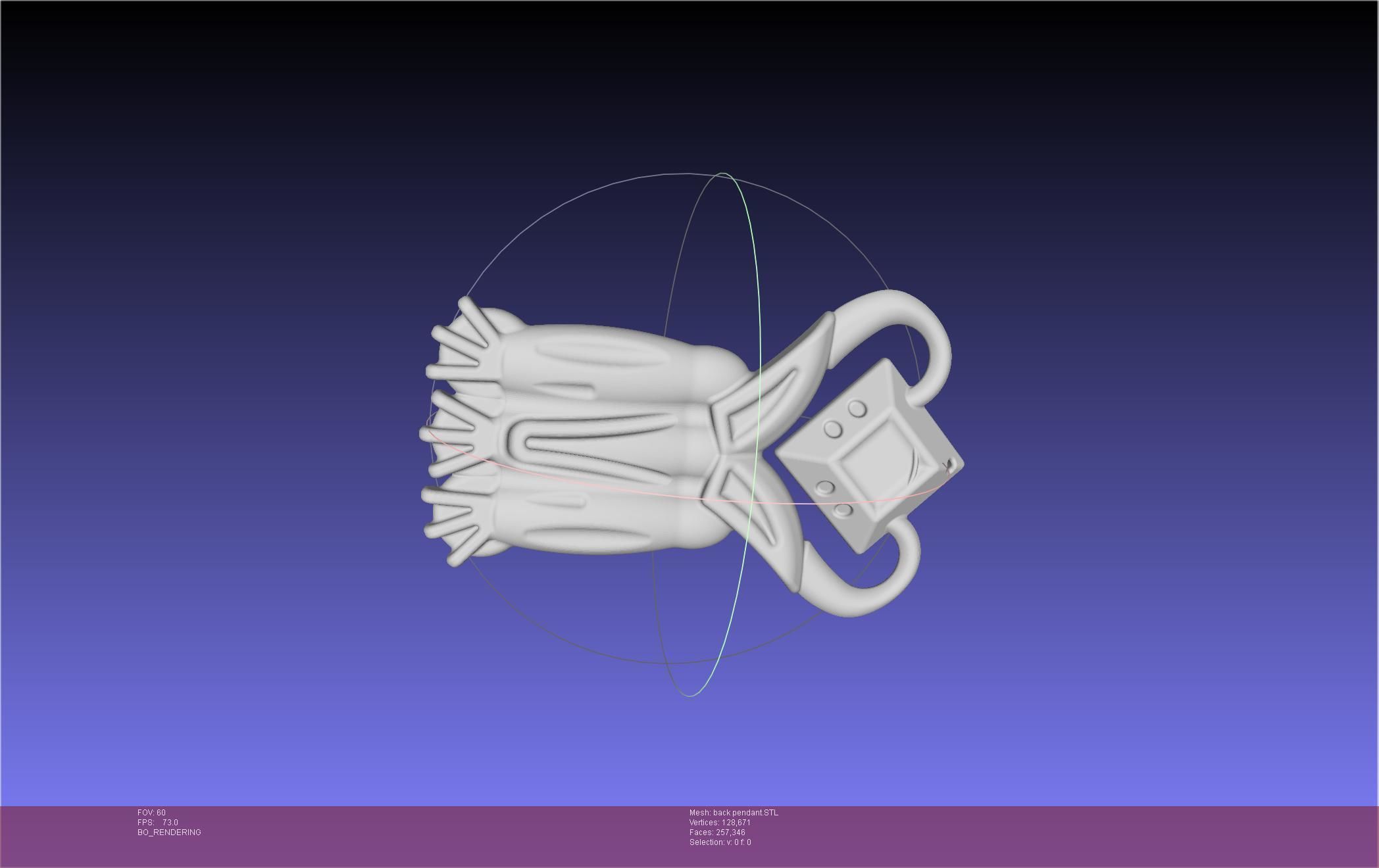 Final Fantasy XIV Dancer Back Pendant Printable Model 3D print model_39