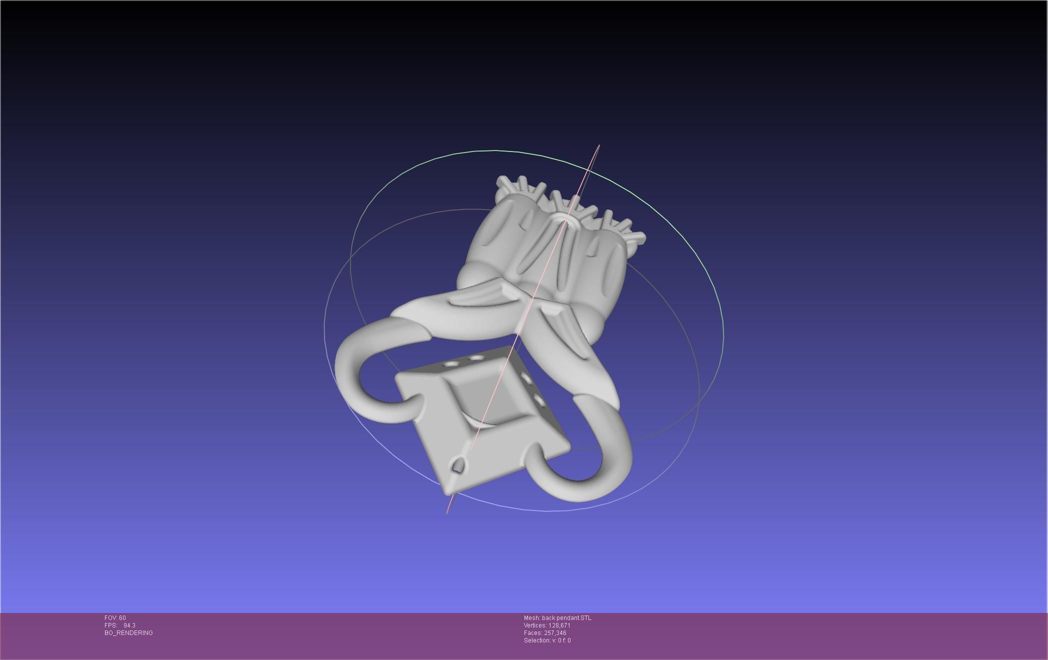 Final Fantasy XIV Dancer Back Pendant Printable Model 3D print model_13