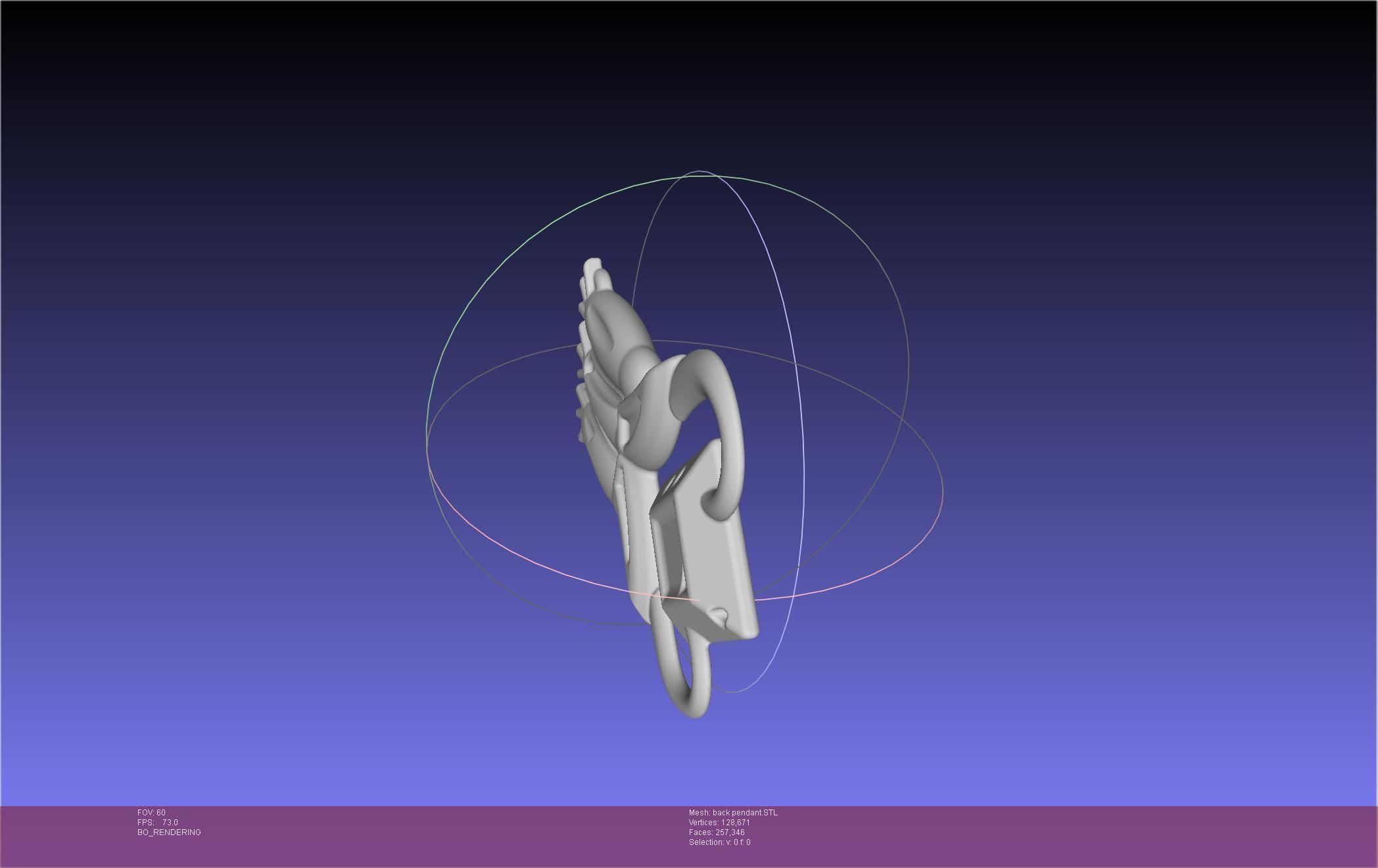 Final Fantasy XIV Dancer Back Pendant Printable Model 3D print model_33