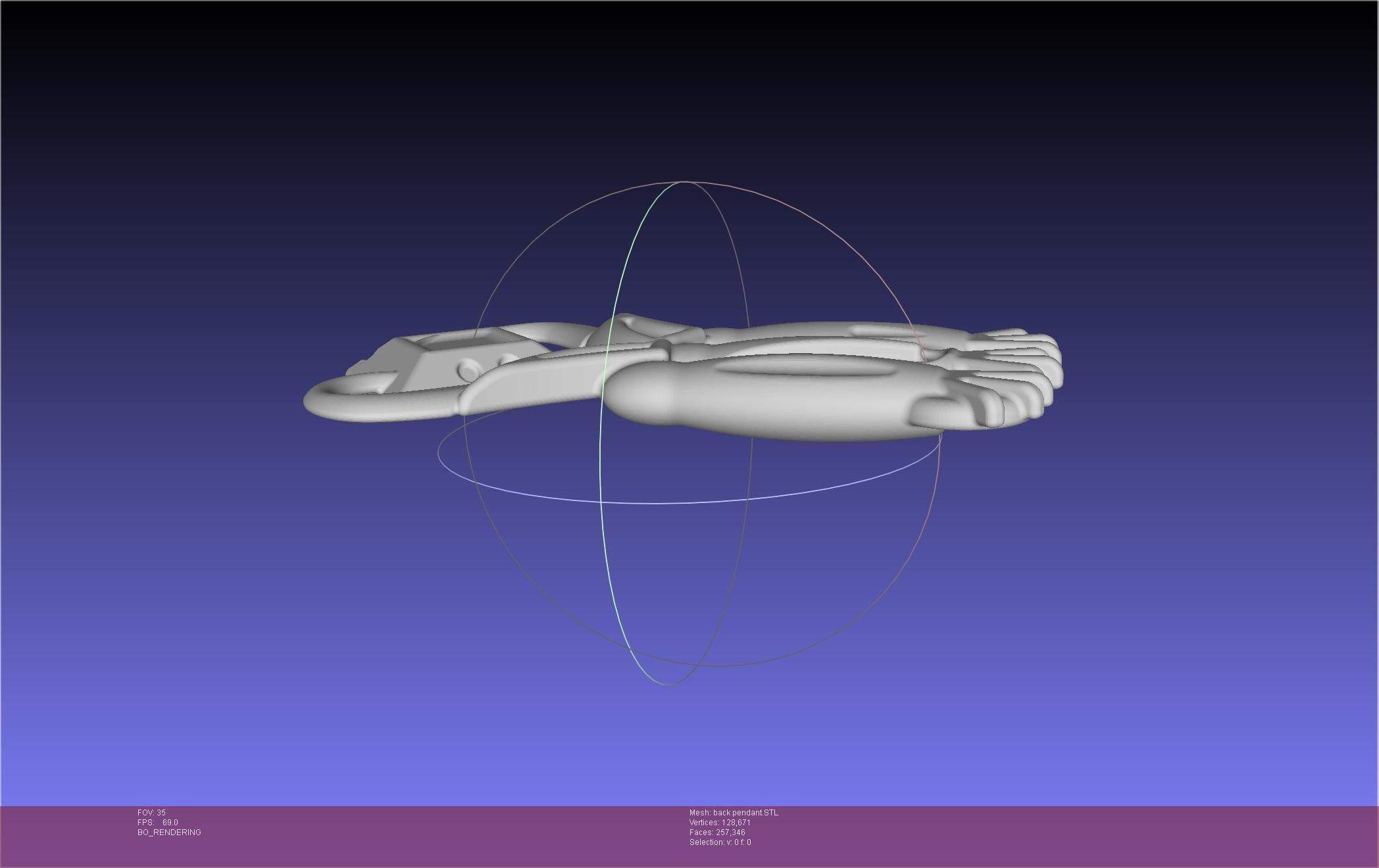 Final Fantasy XIV Dancer Back Pendant Printable Model 3D print model_80