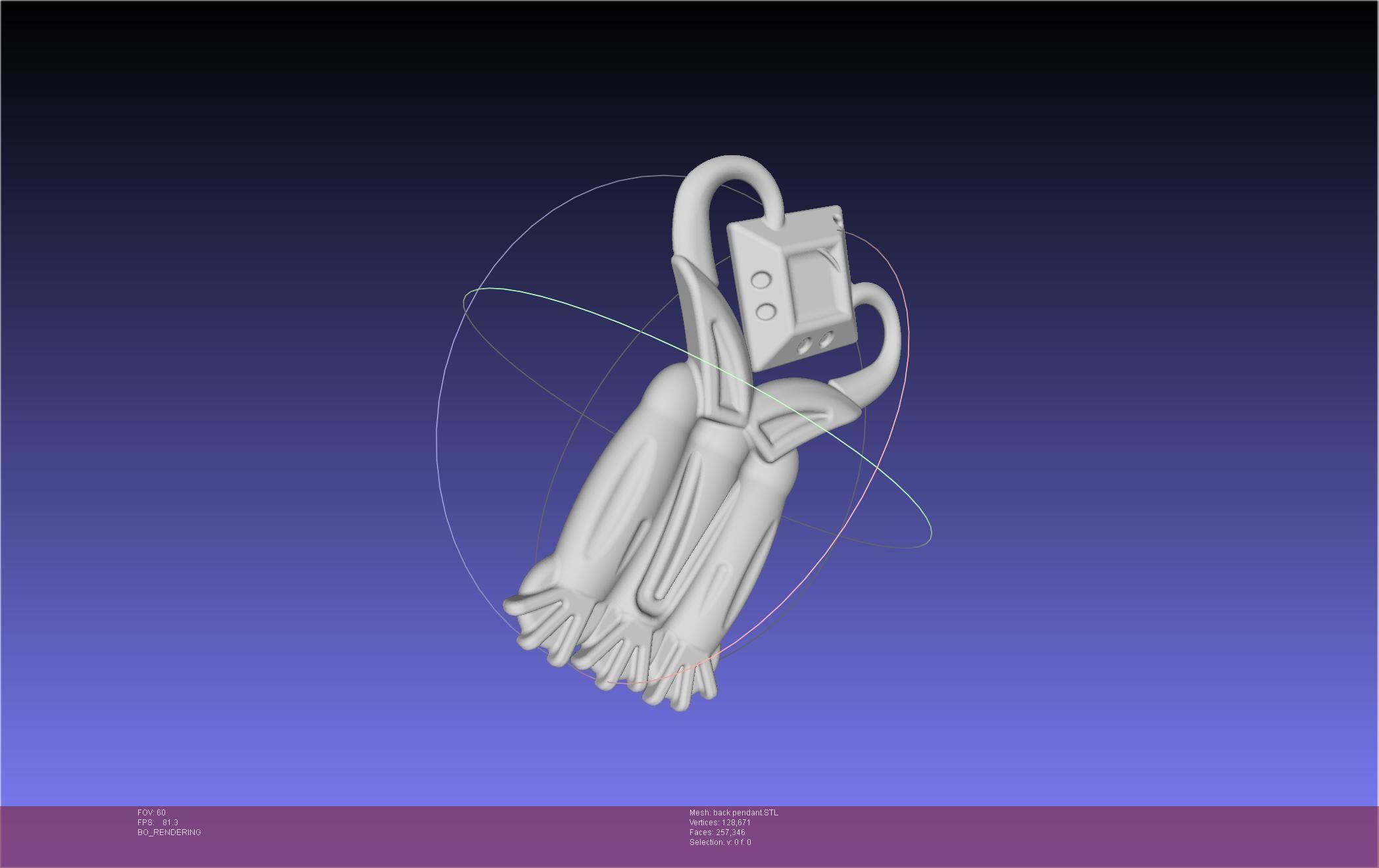 Final Fantasy XIV Dancer Back Pendant Printable Model 3D print model_17