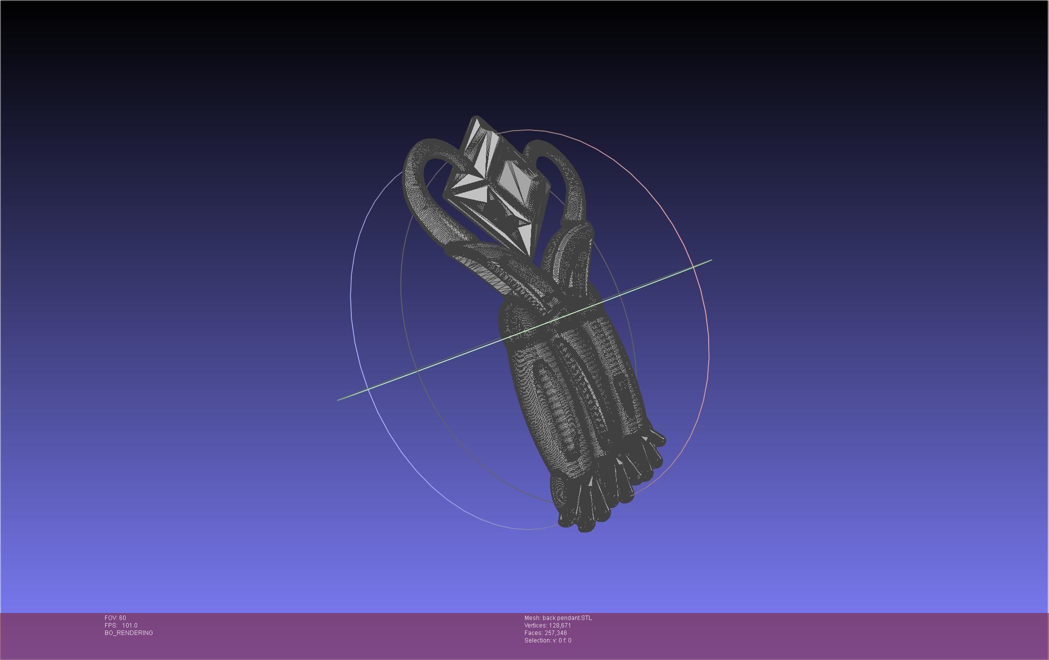 Final Fantasy XIV Dancer Back Pendant Printable Model 3D print model_49