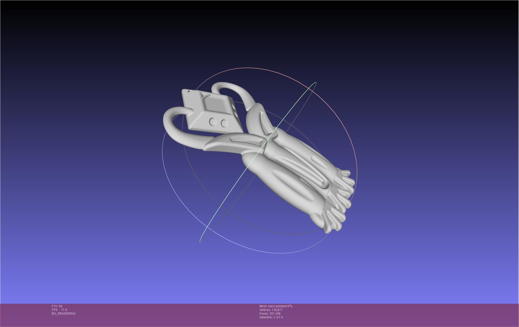 Final Fantasy XIV Dancer Back Pendant Printable Model 3D print model_11