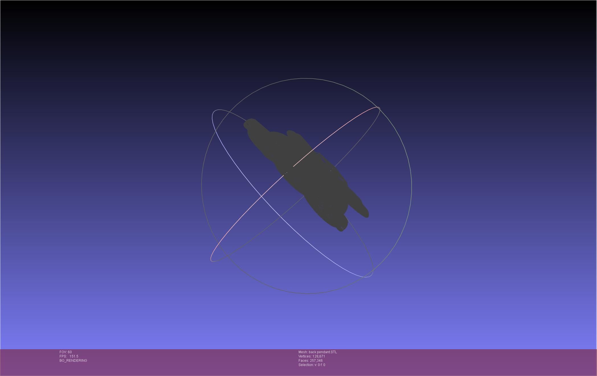 Final Fantasy XIV Dancer Back Pendant Printable Model 3D print model_64