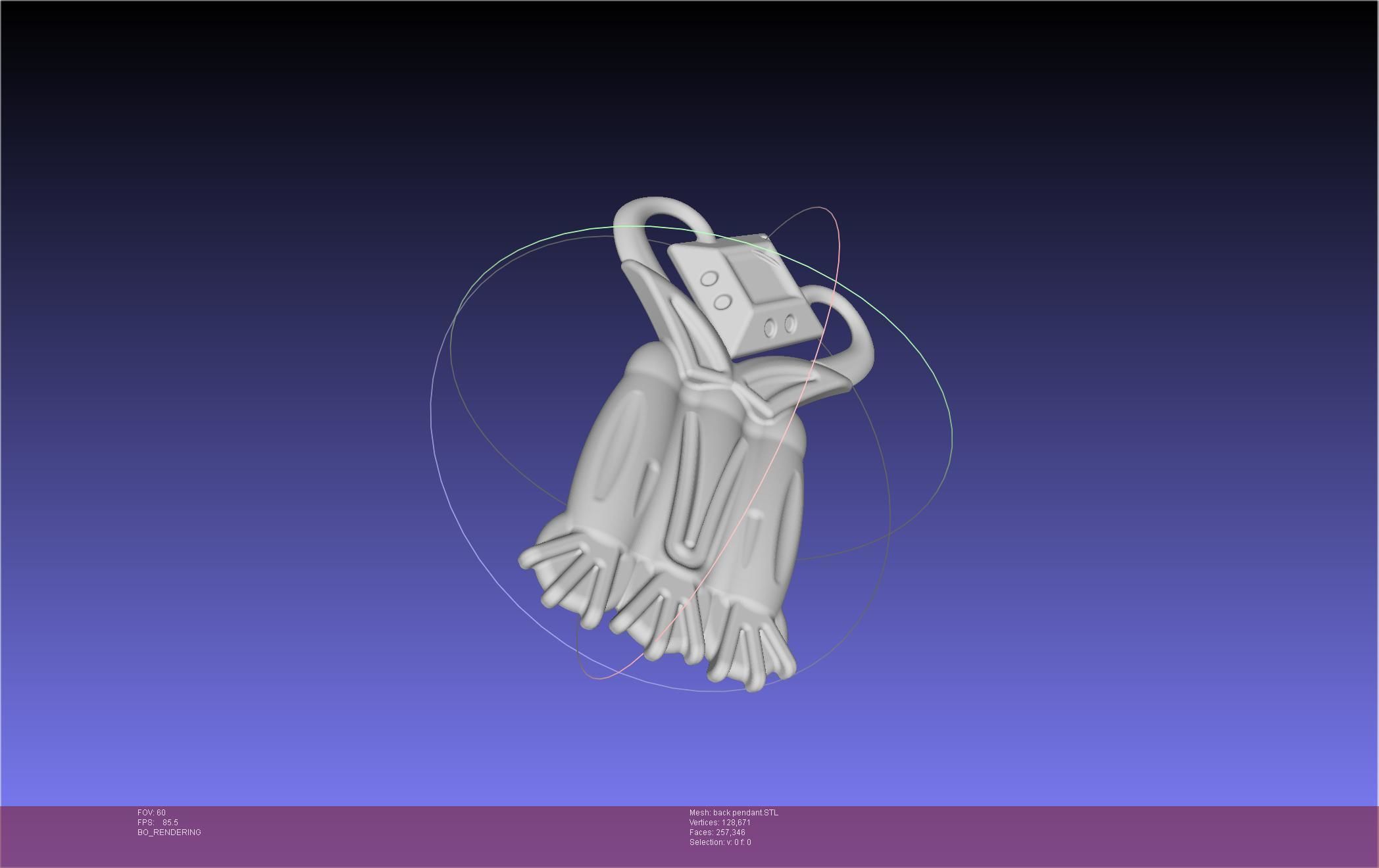 Final Fantasy XIV Dancer Back Pendant Printable Model 3D print model_46