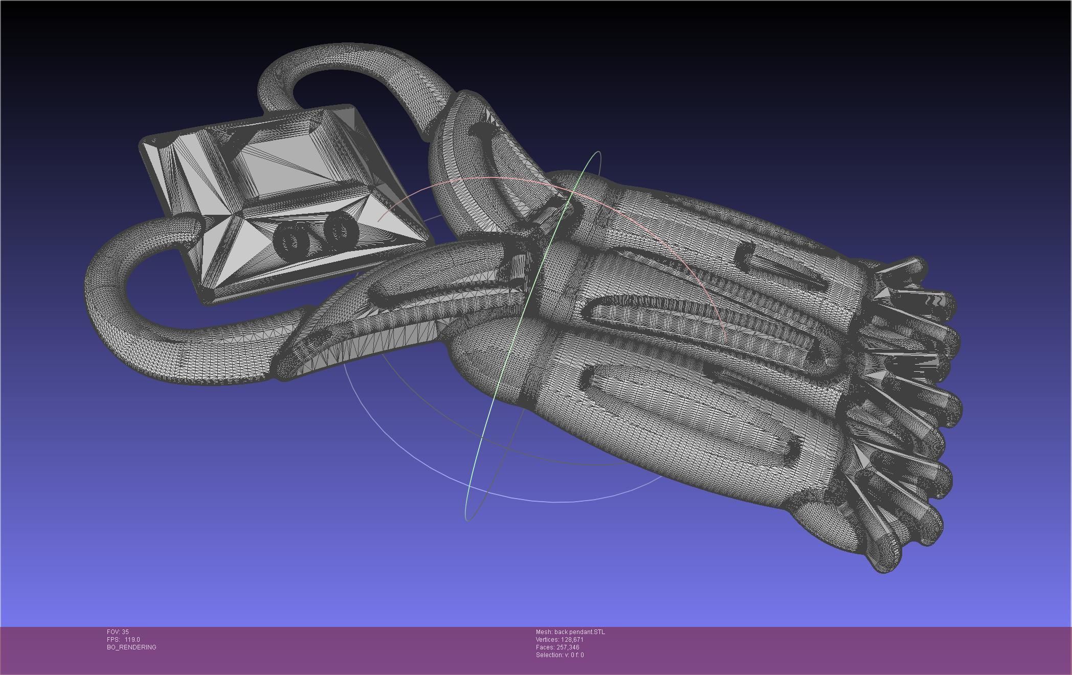 Final Fantasy XIV Dancer Back Pendant Printable Model 3D print model_77