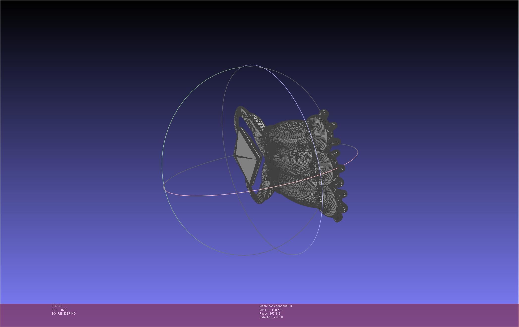 Final Fantasy XIV Dancer Back Pendant Printable Model 3D print model_60