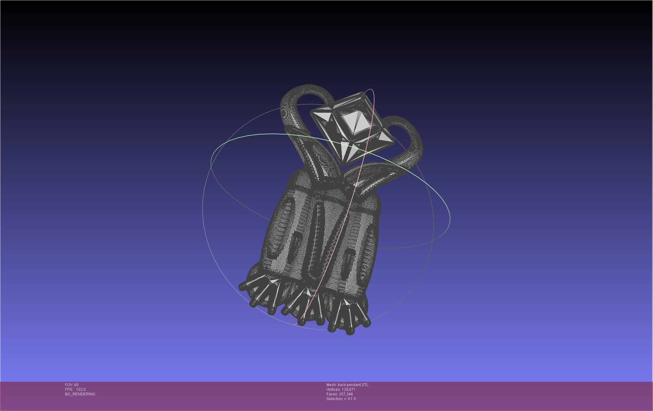 Final Fantasy XIV Dancer Back Pendant Printable Model 3D print model_54