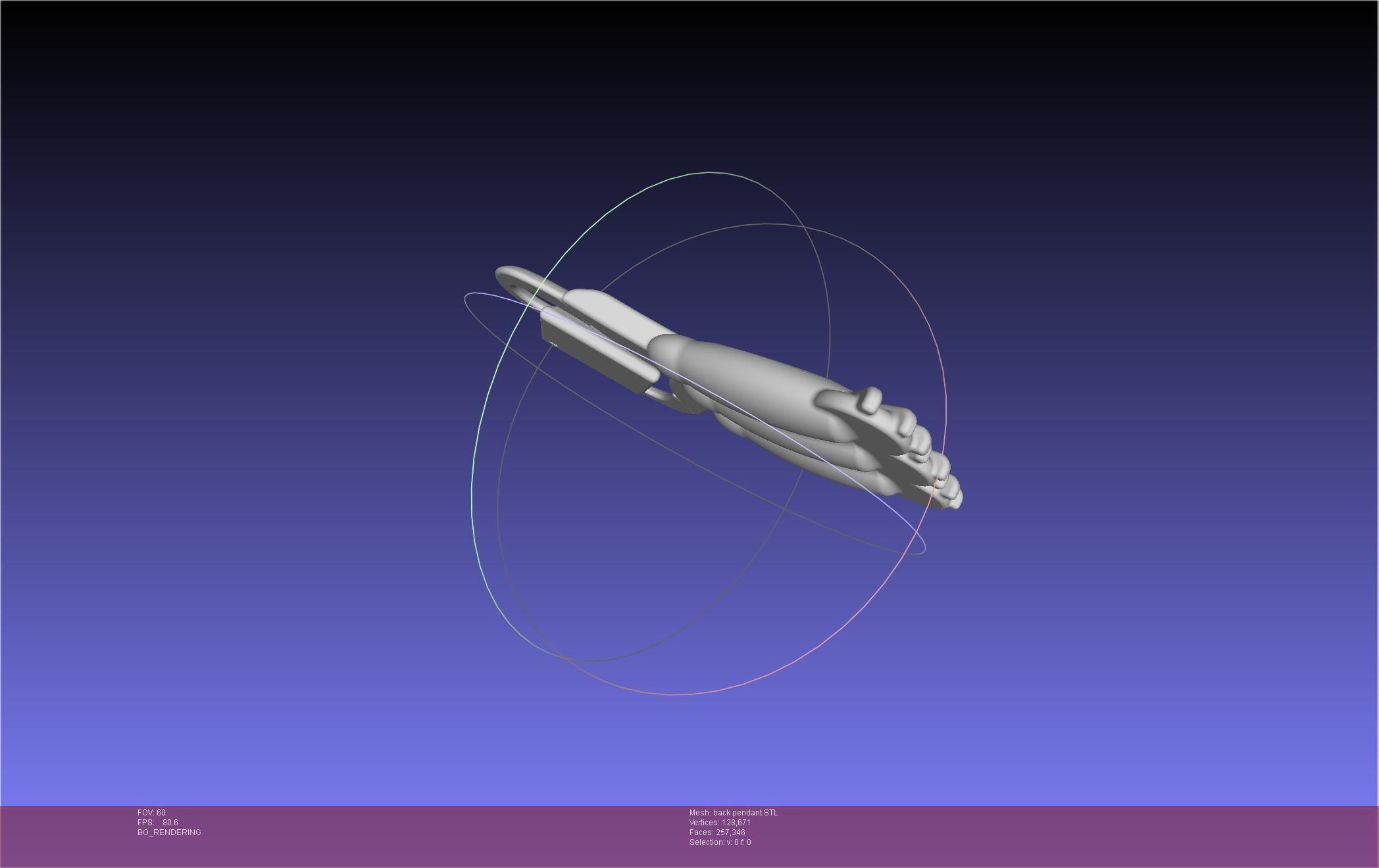 Final Fantasy XIV Dancer Back Pendant Printable Model 3D print model_41