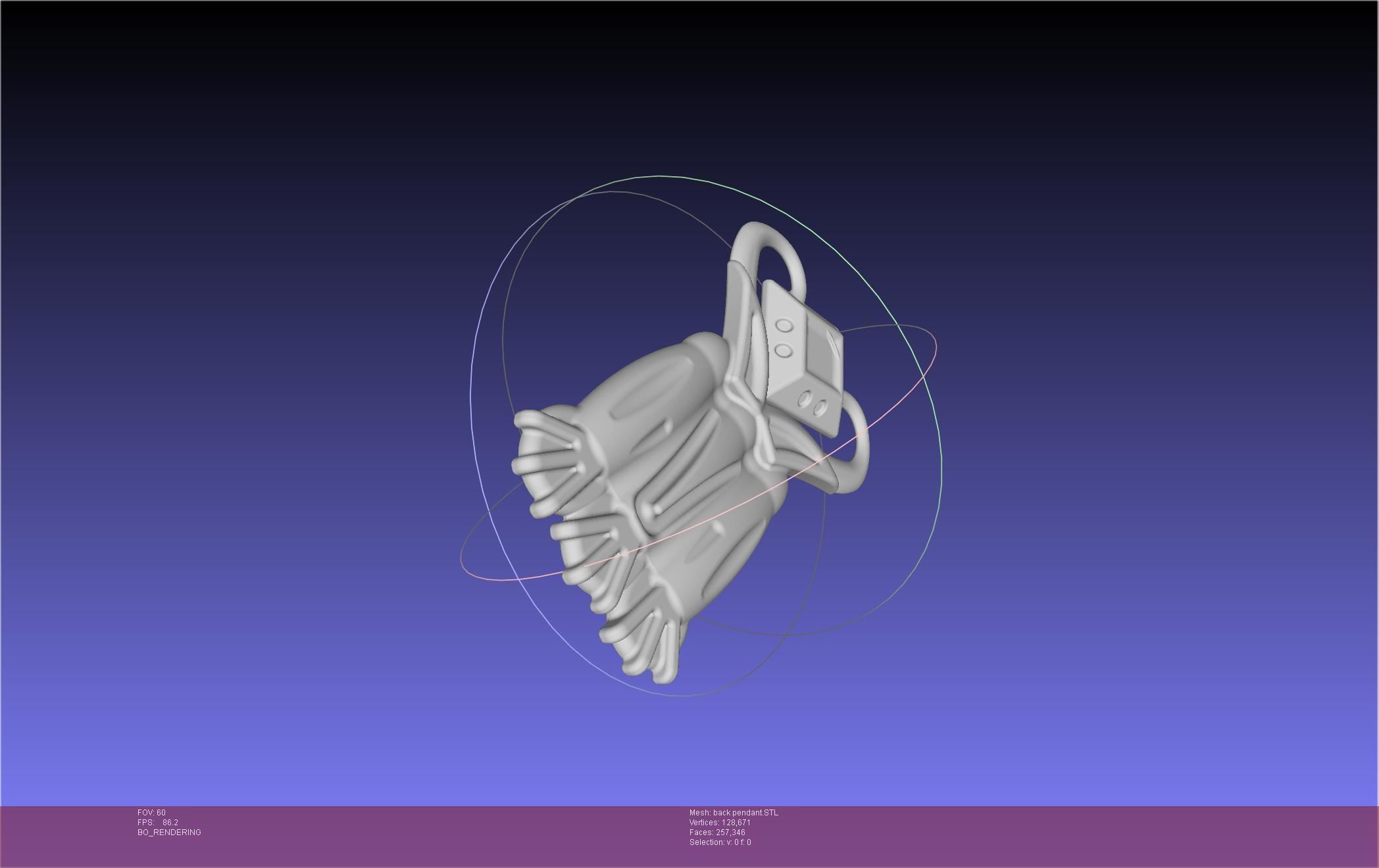 Final Fantasy XIV Dancer Back Pendant Printable Model 3D print model_40