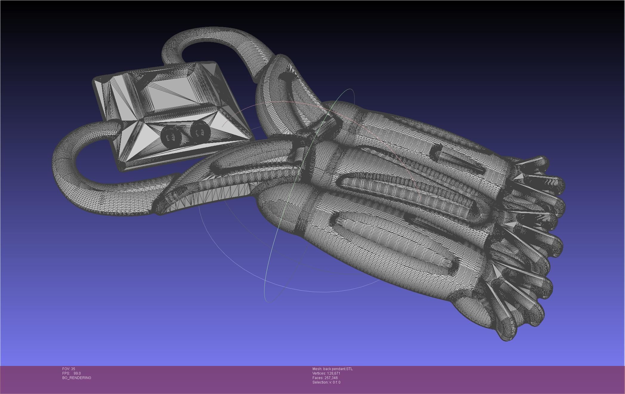 Final Fantasy XIV Dancer Back Pendant Printable Model 3D print model_78