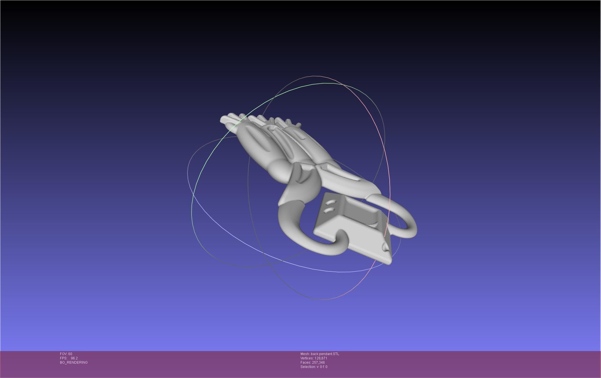 Final Fantasy XIV Dancer Back Pendant Printable Model 3D print model_44