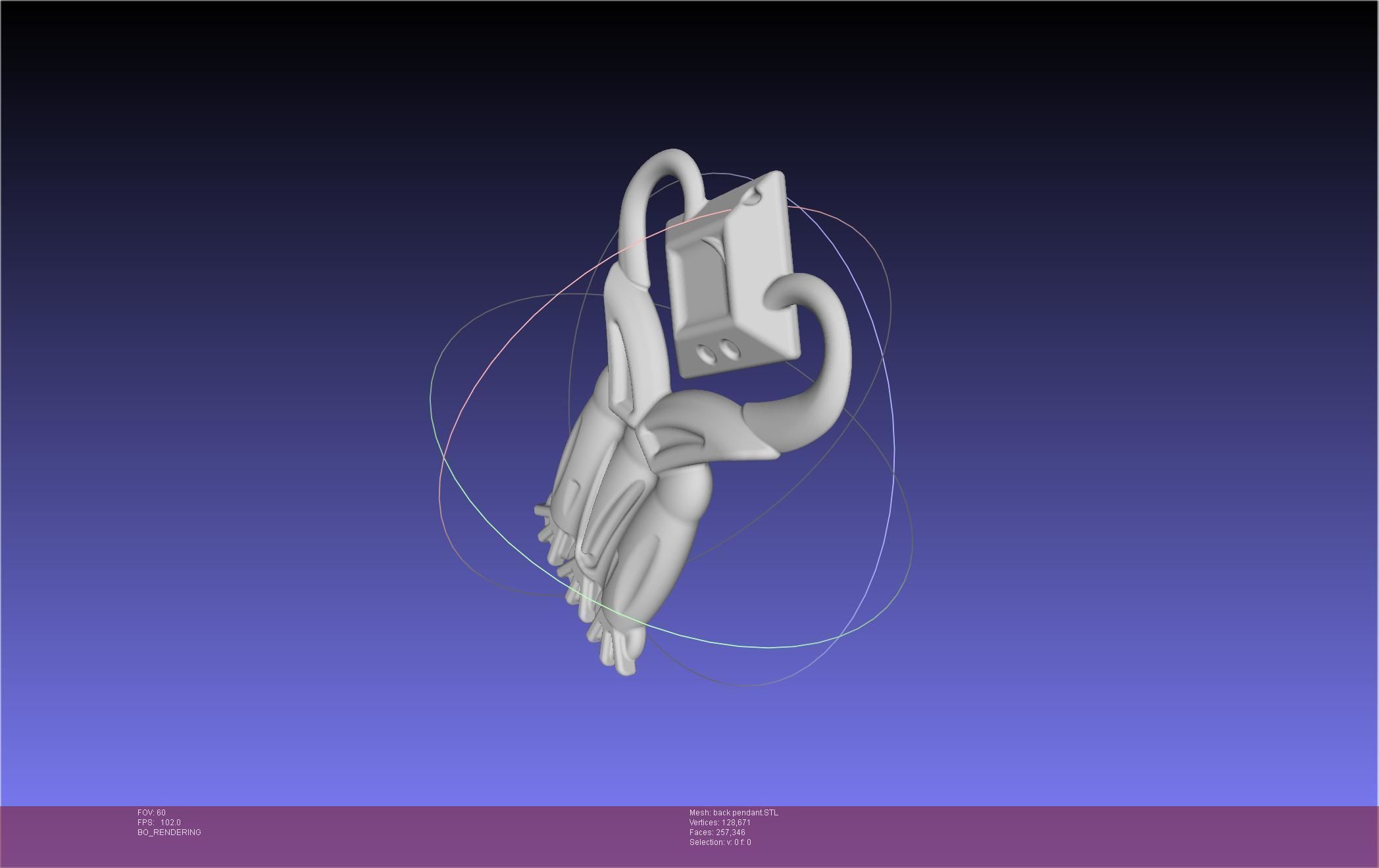 Final Fantasy XIV Dancer Back Pendant Printable Model 3D print model_22