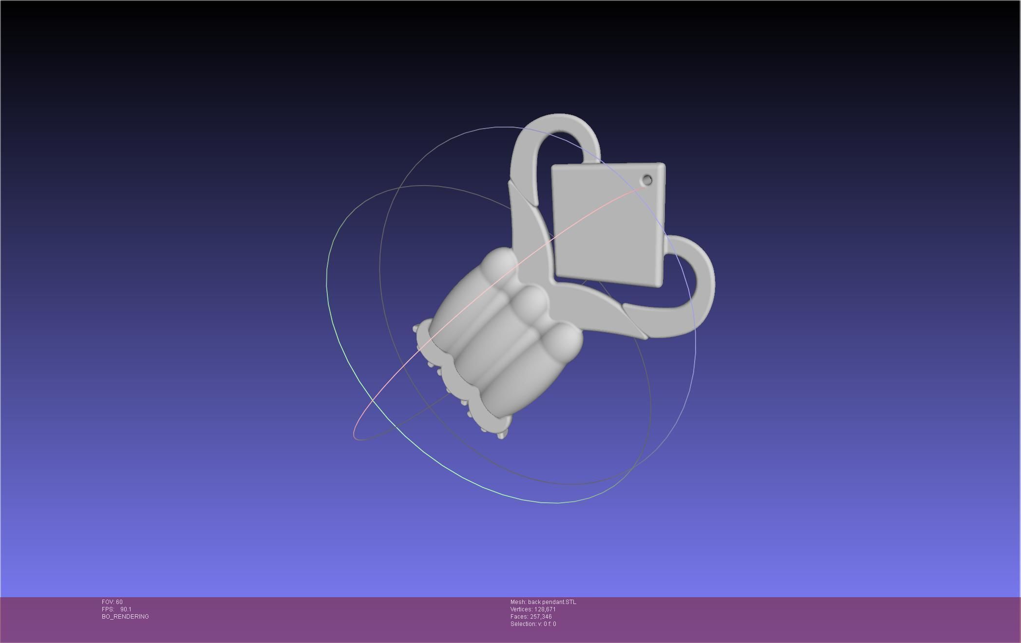 Final Fantasy XIV Dancer Back Pendant Printable Model 3D print model_26