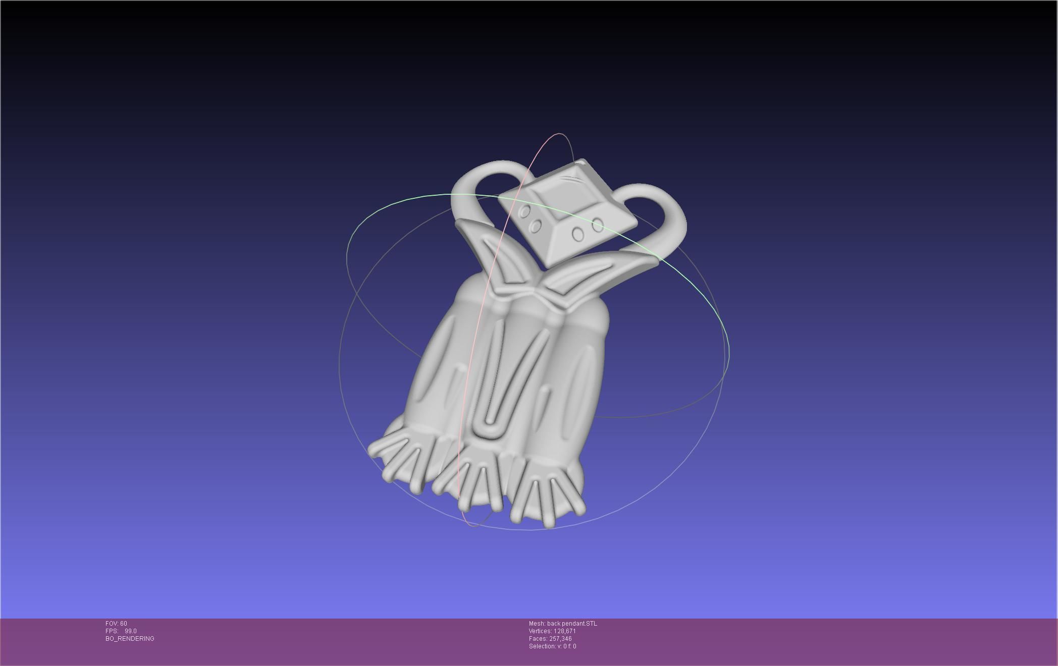 Final Fantasy XIV Dancer Back Pendant Printable Model 3D print model_30