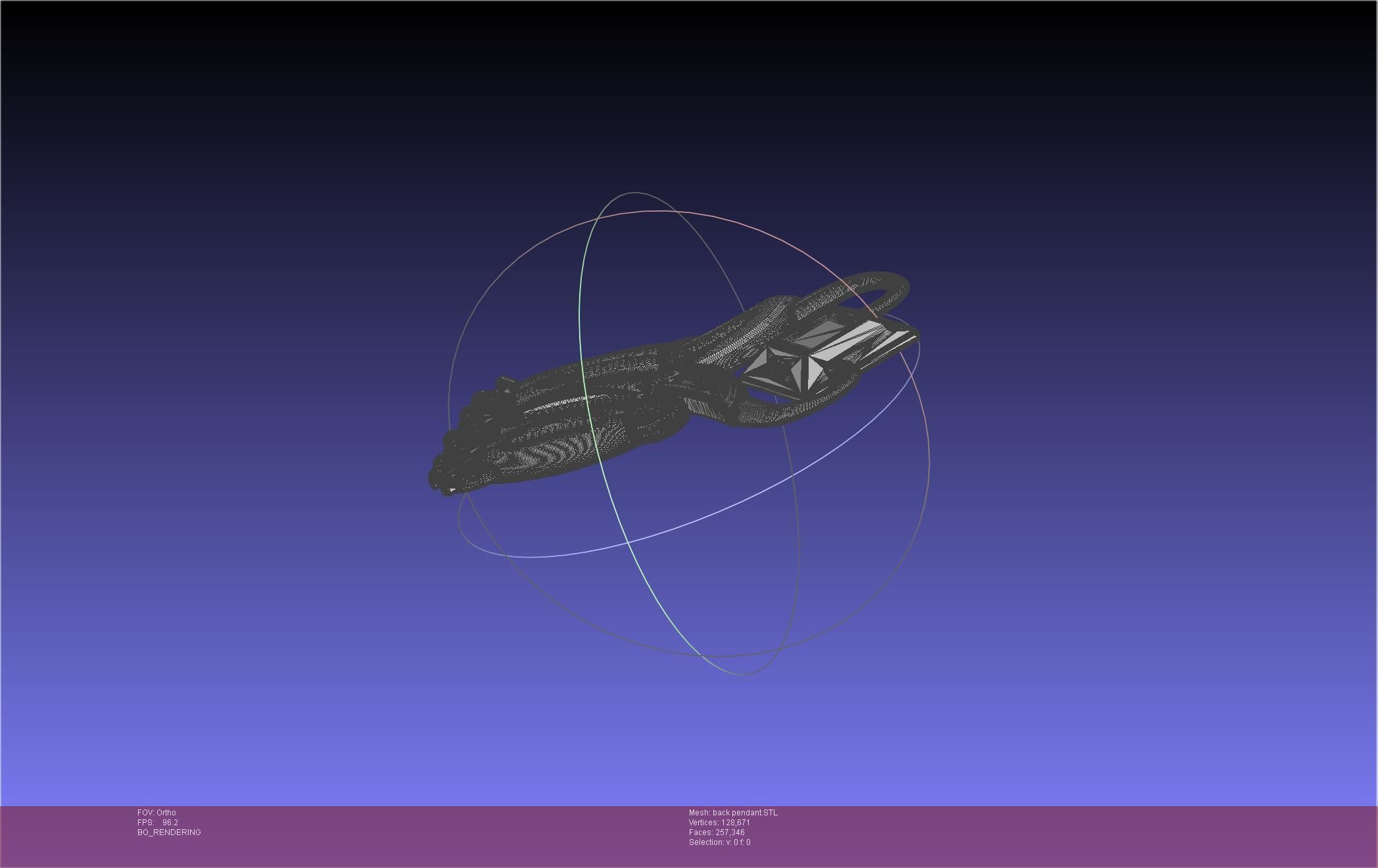 Final Fantasy XIV Dancer Back Pendant Printable Model 3D print model_72