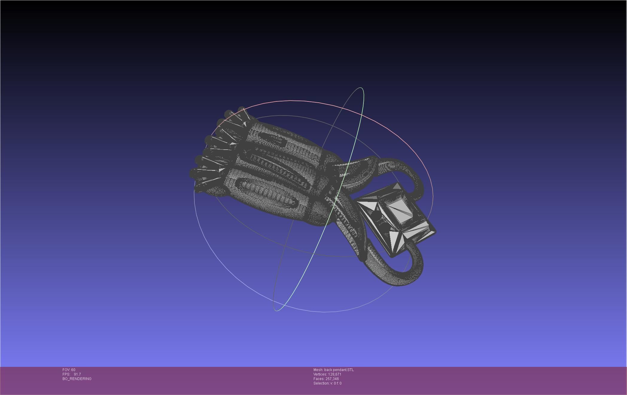 Final Fantasy XIV Dancer Back Pendant Printable Model 3D print model_63