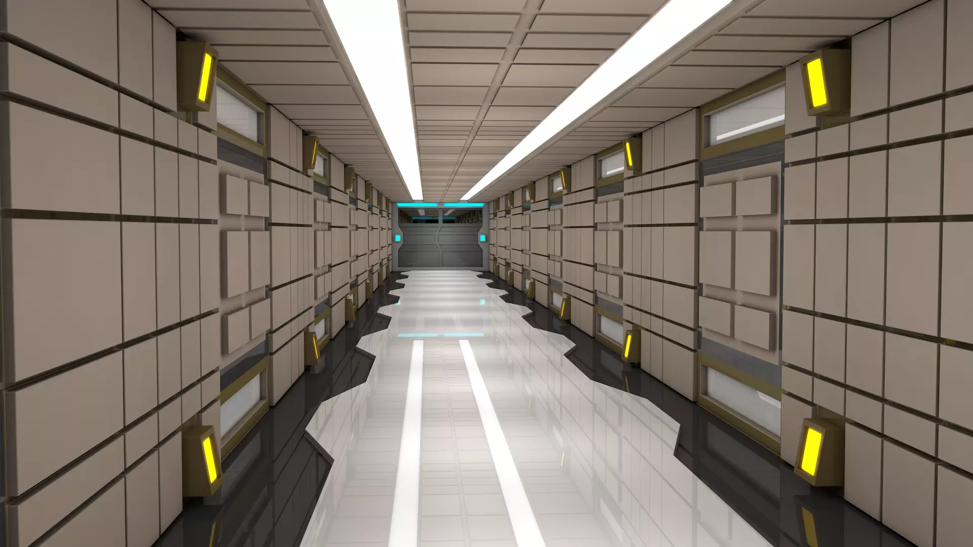 Sci Fi Corridor 3D model