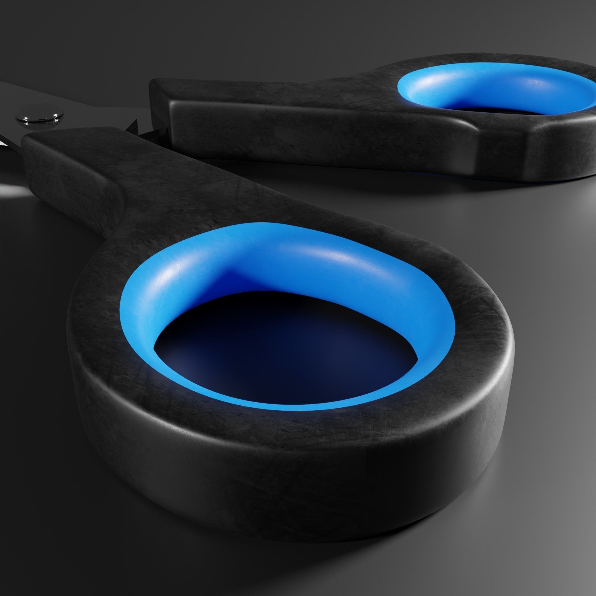 Scissor pair of scissors 3D model_2