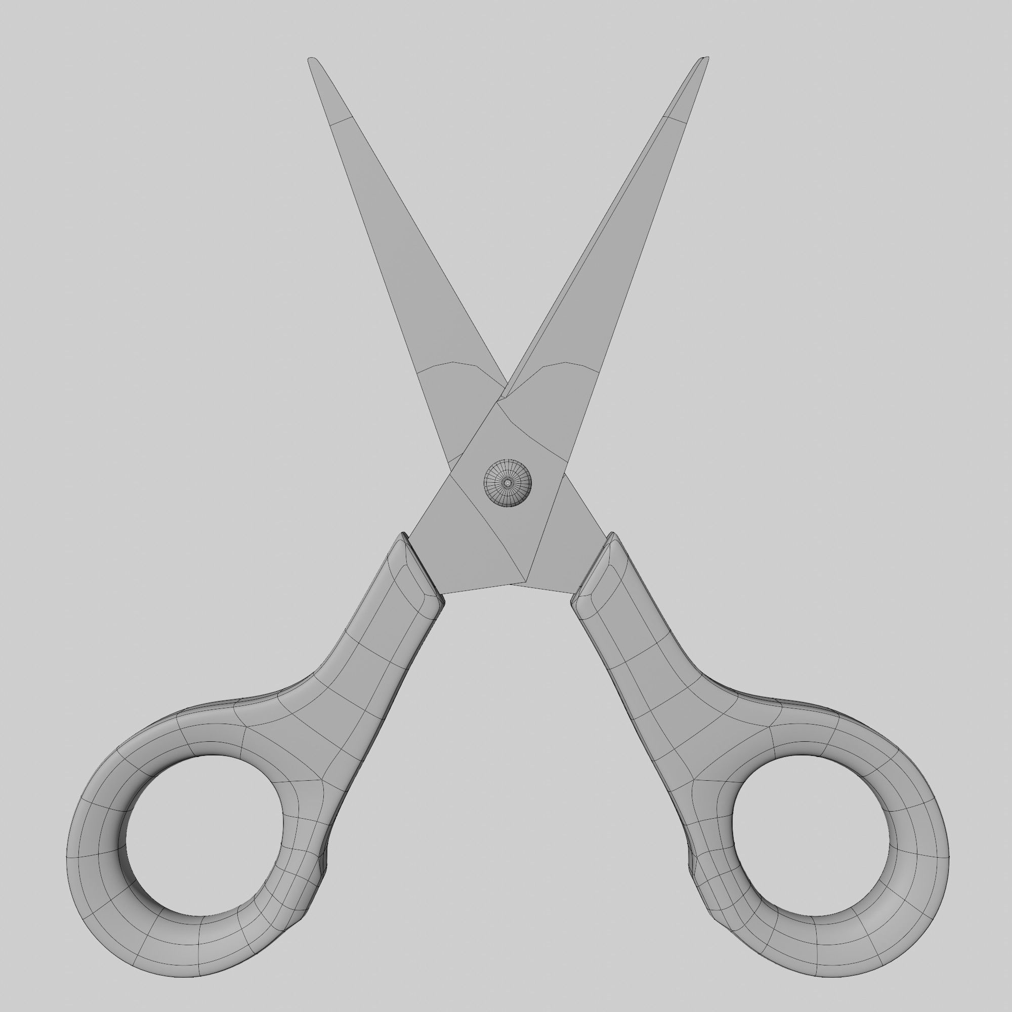 Scissor pair of scissors 3D model_5