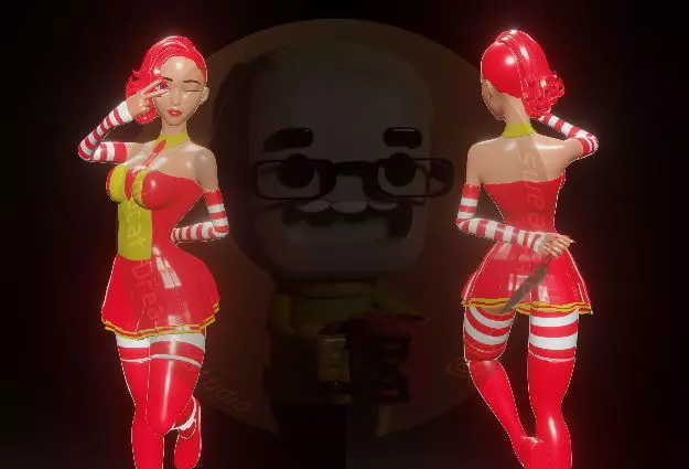 Happy Meal 3D print model