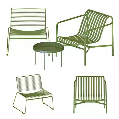 Hay table and chairs set 7