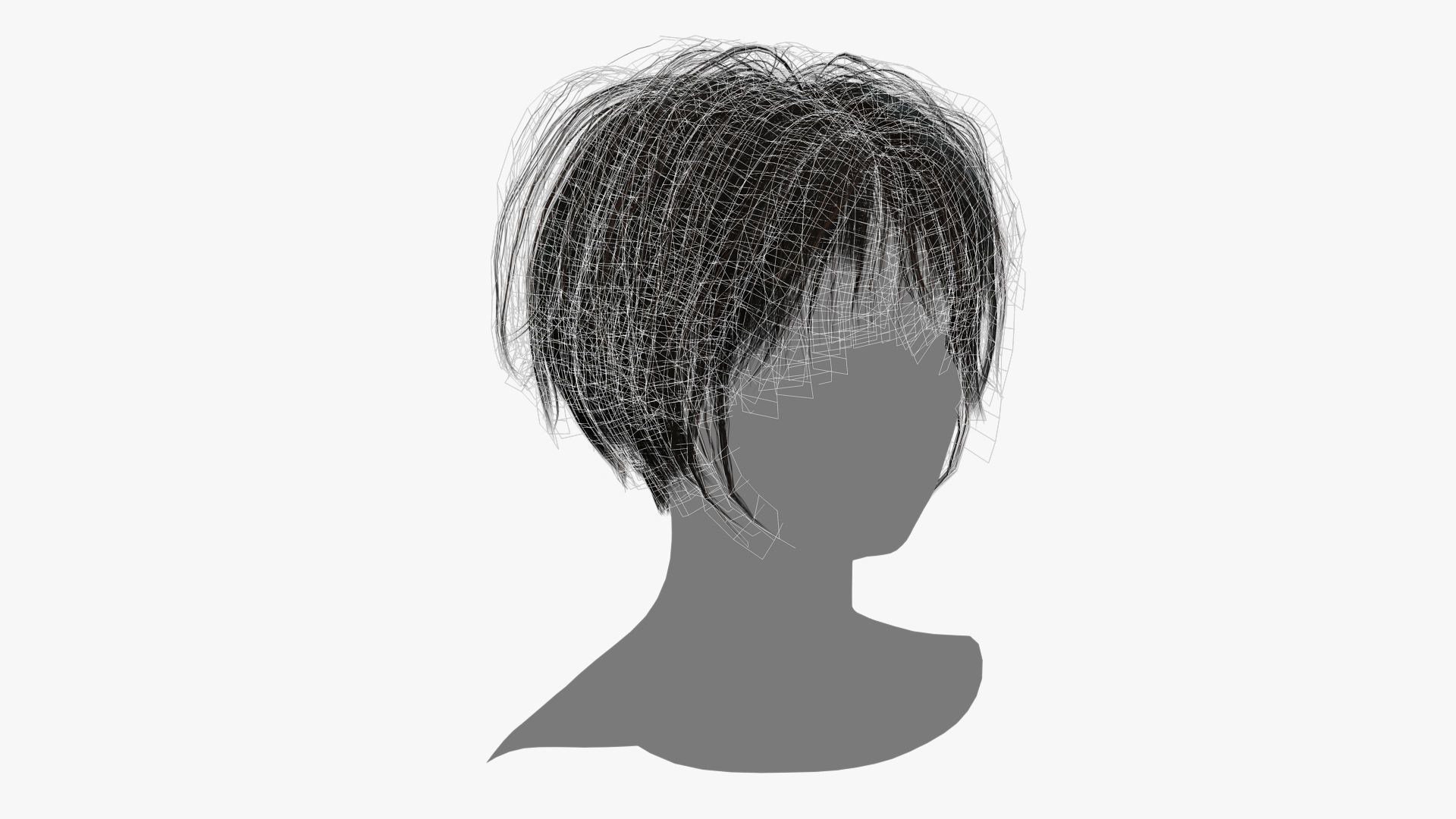 Female Hair - 001 3D model_13
