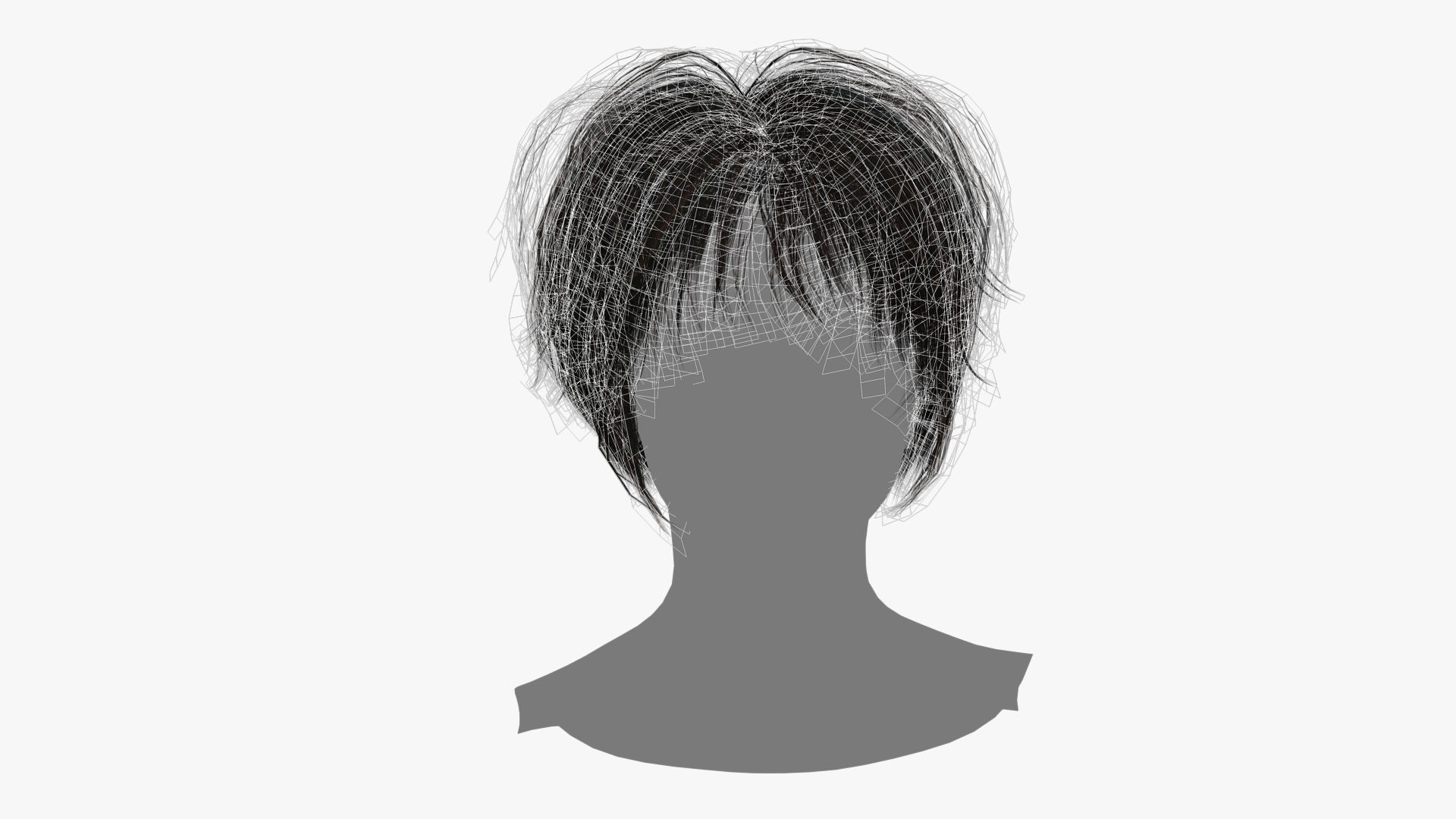Female Hair - 001 3D model_12