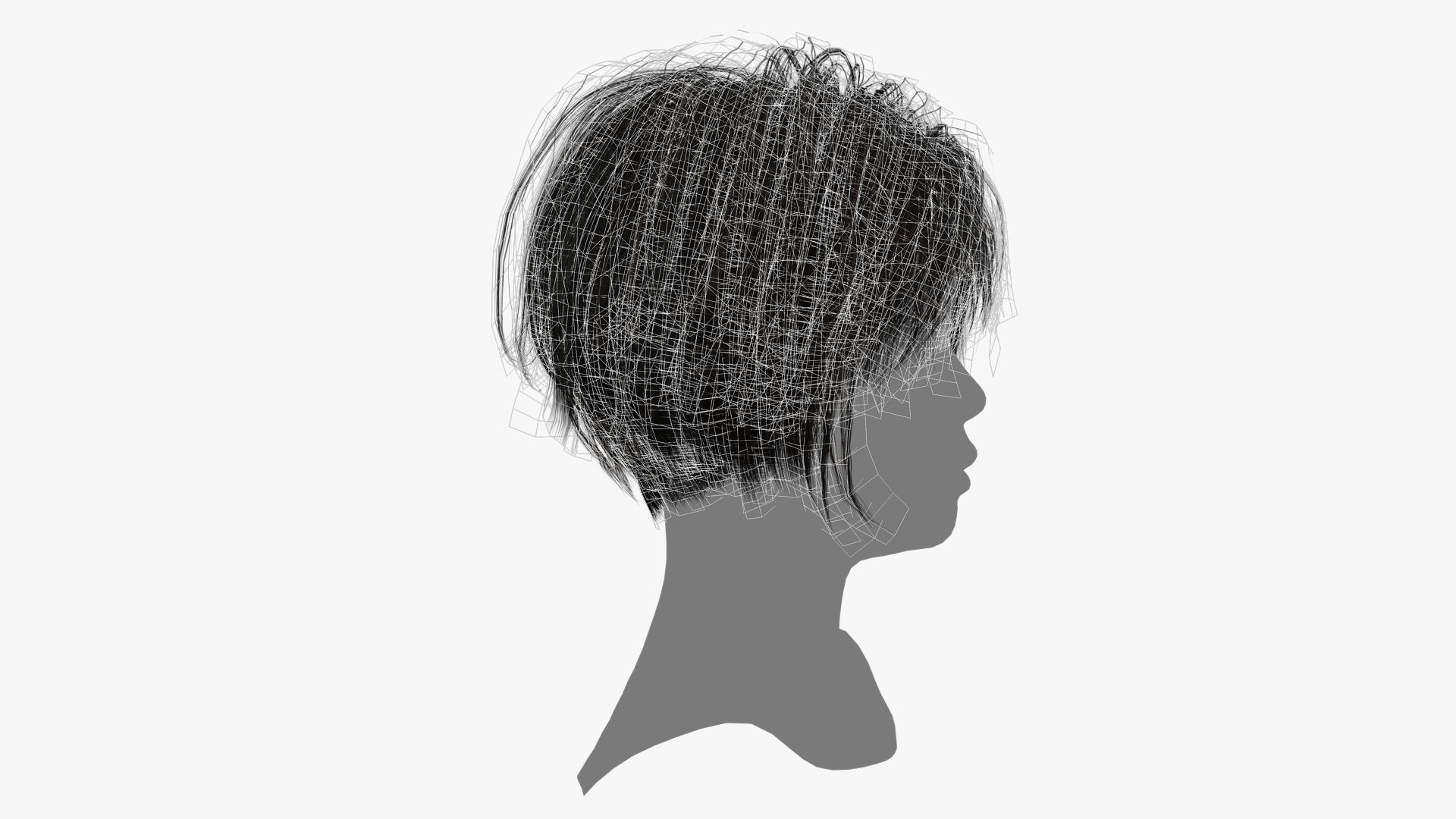 Female Hair - 001 3D model_14