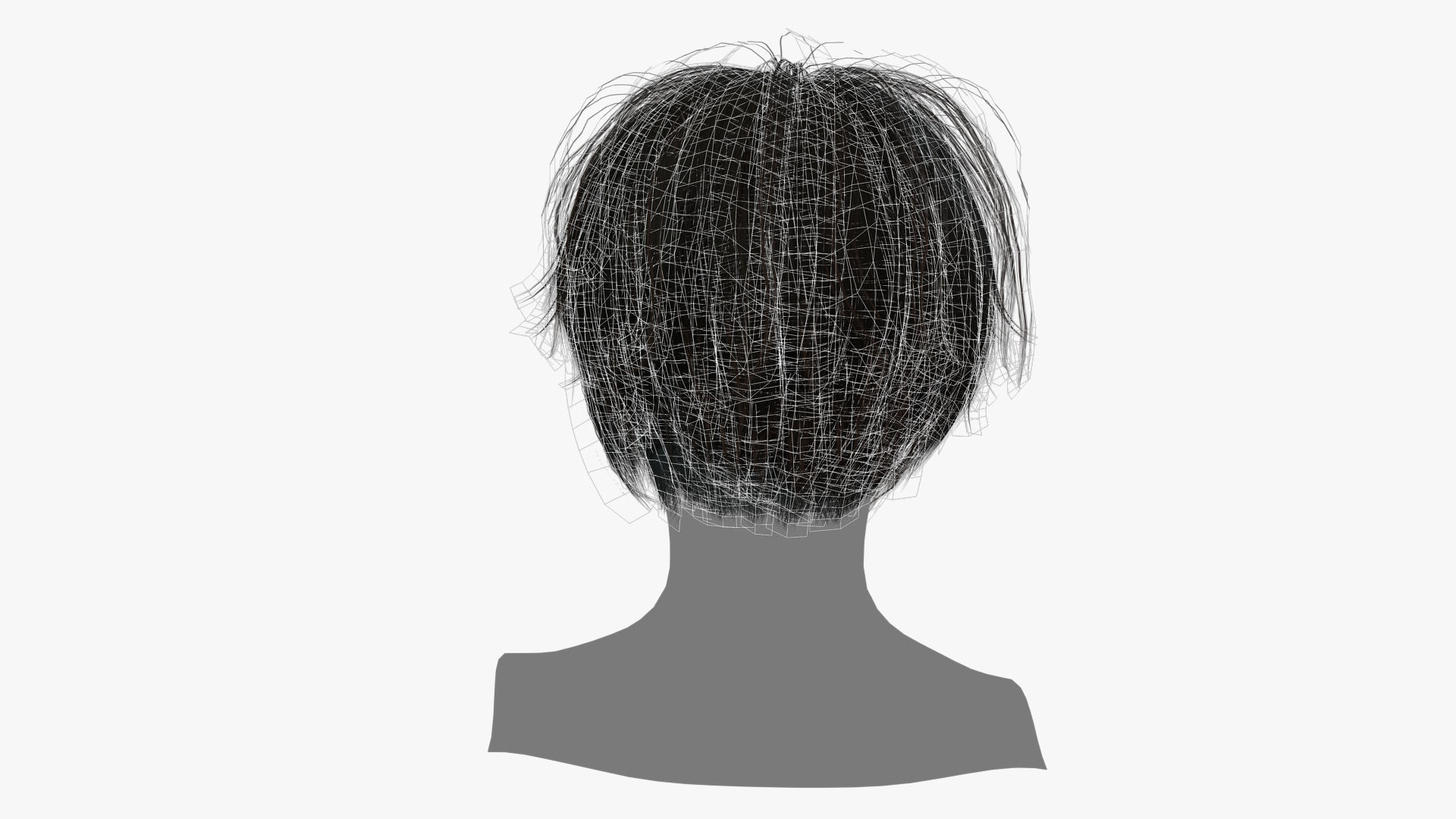 Female Hair - 001 3D model_15