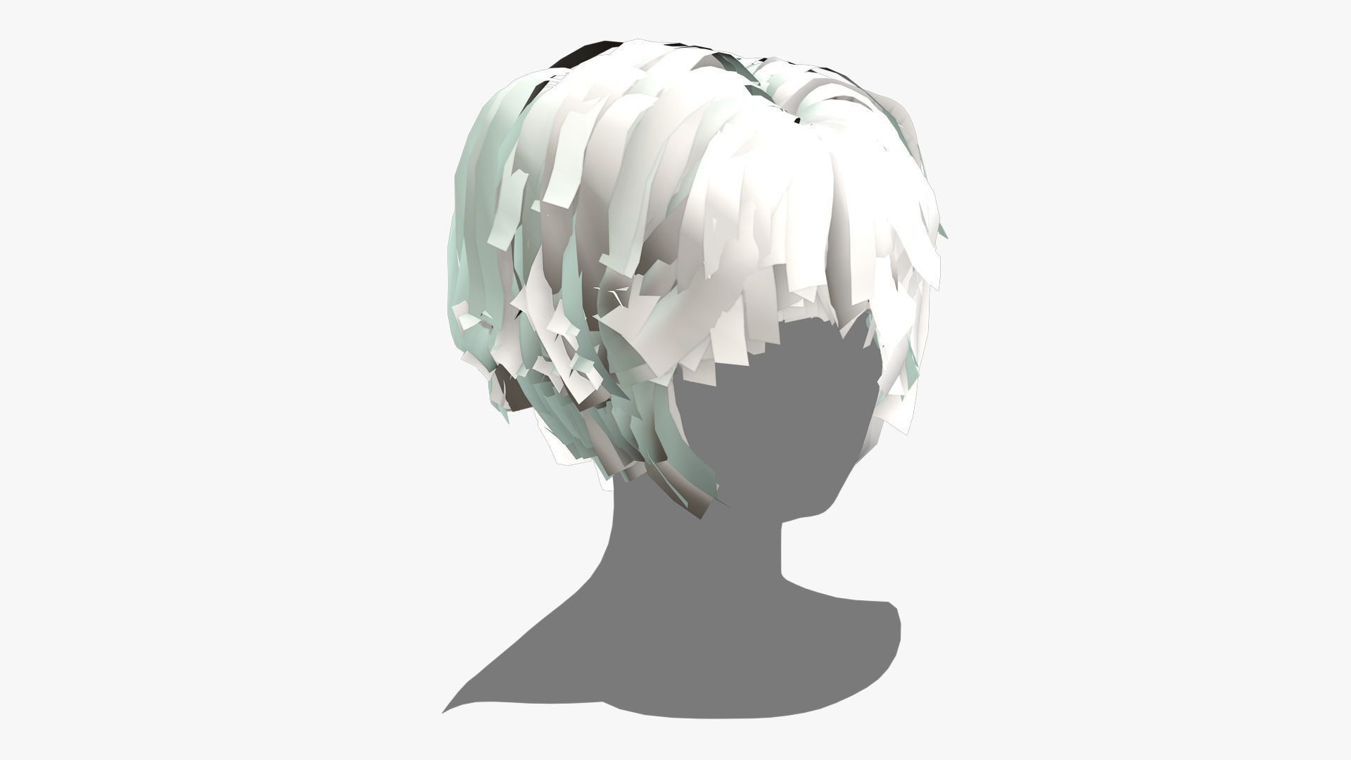 Female Hair - 001 3D model_8